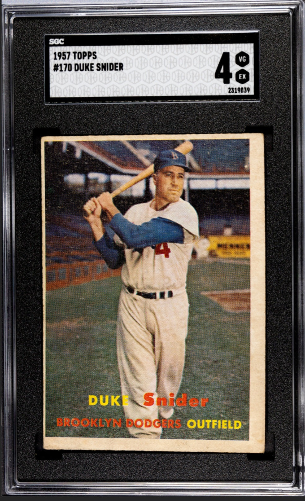 1957 Topps Duke Snider #170