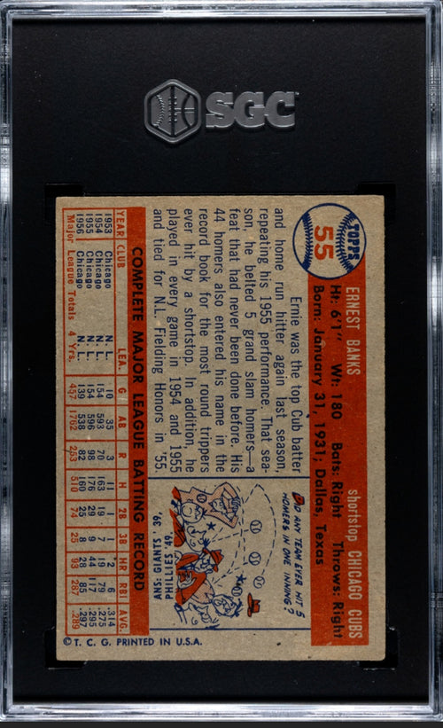 1957 Topps Ernie Banks #55