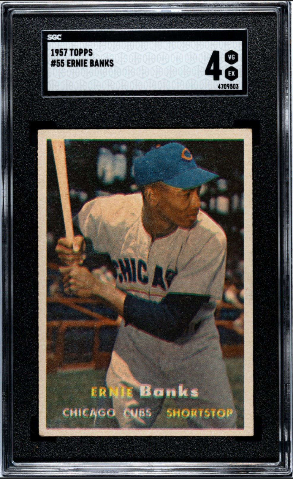 1957 Topps Ernie Banks #55