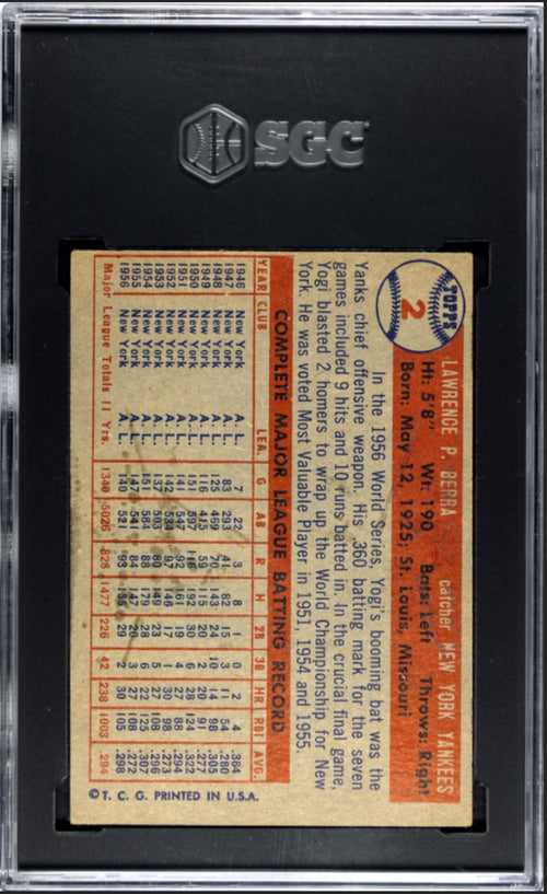 1957 Topps Yogi Berra #2