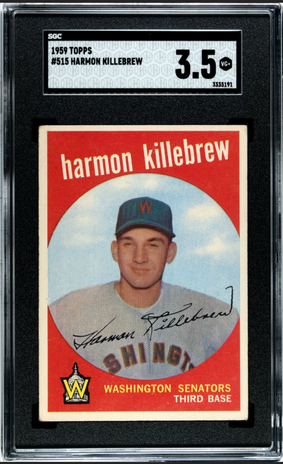 1959 Topps Harmon Killebrew #515