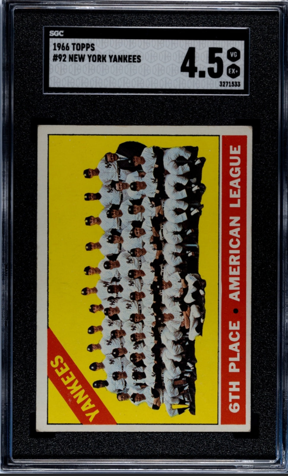 1966 Topps - New York Yankees #92