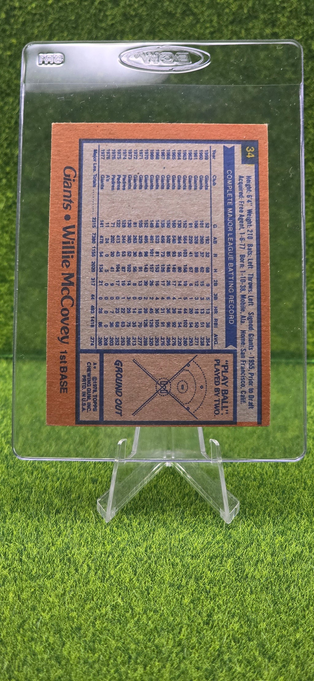 1978 Topps - Willie McCovey #34