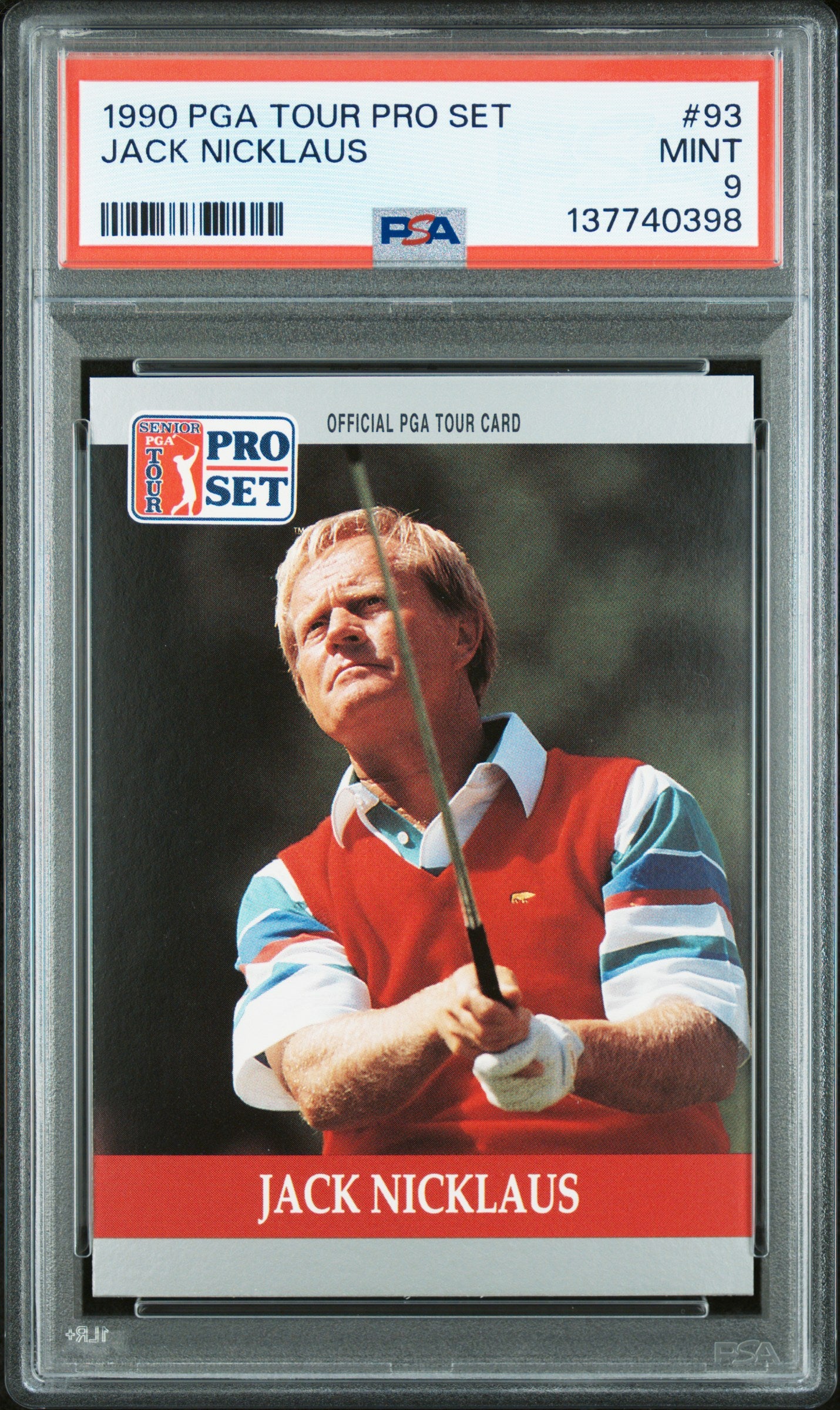 1990 PGA Tour Pro Set Jack Nicklaus #93