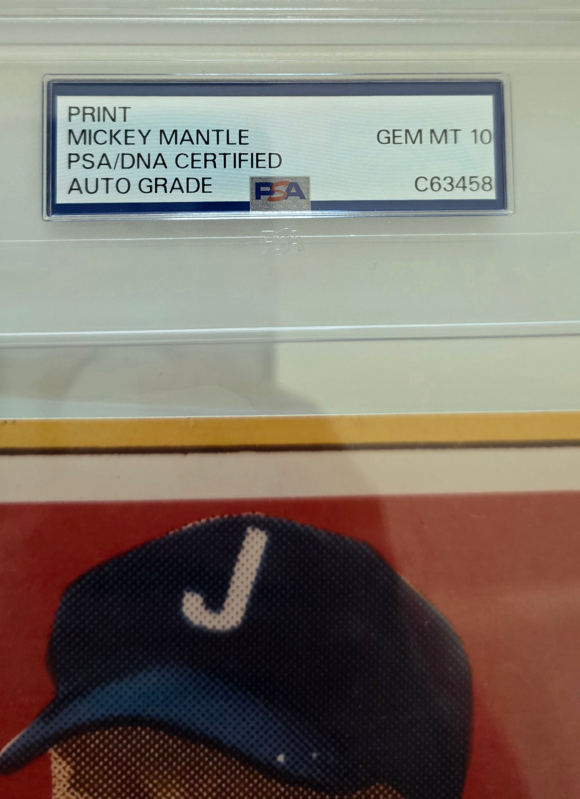 Mickey Mantle - Signed 1949 "Joplin Style" Photo Print