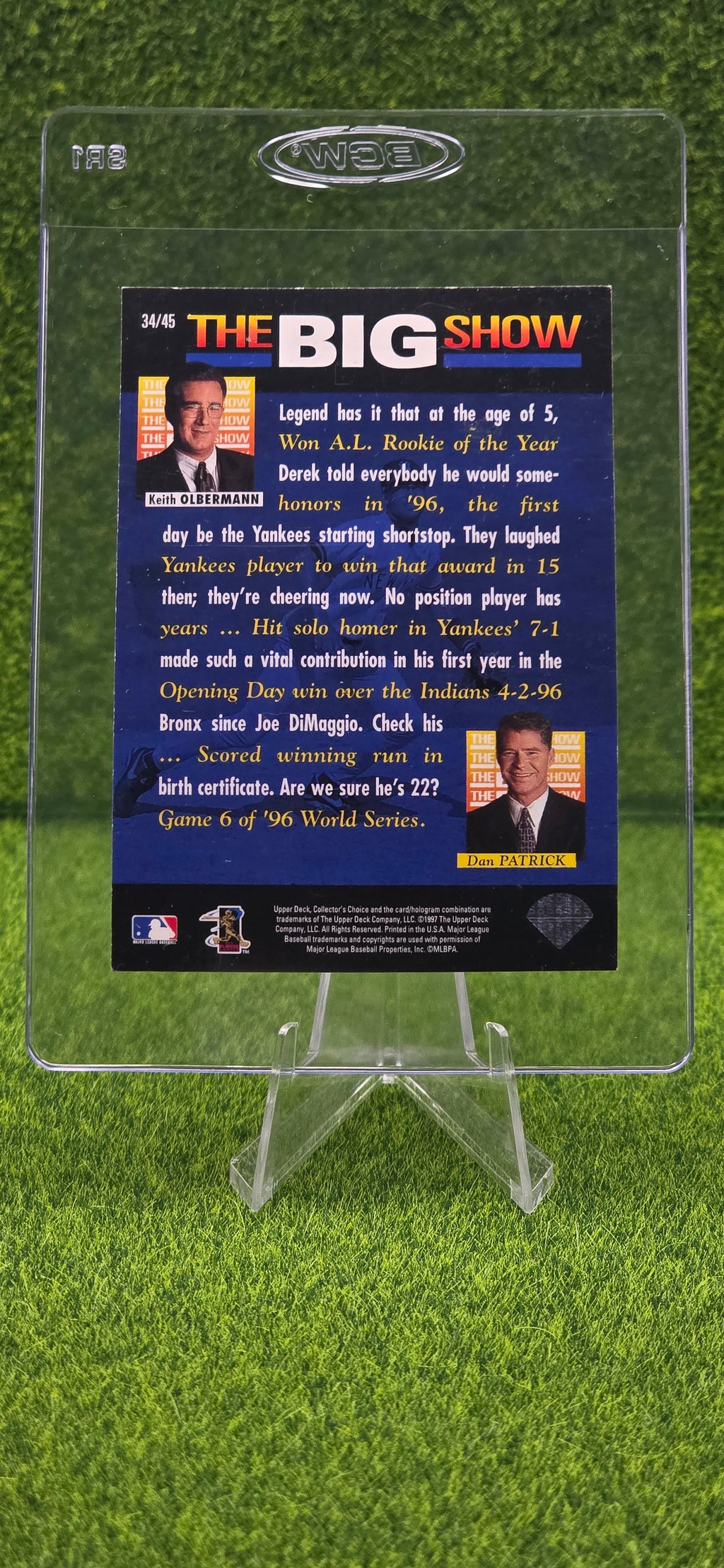 1997 Upper Deck Collector's Choice - The Big Show Derek Jeter #34
