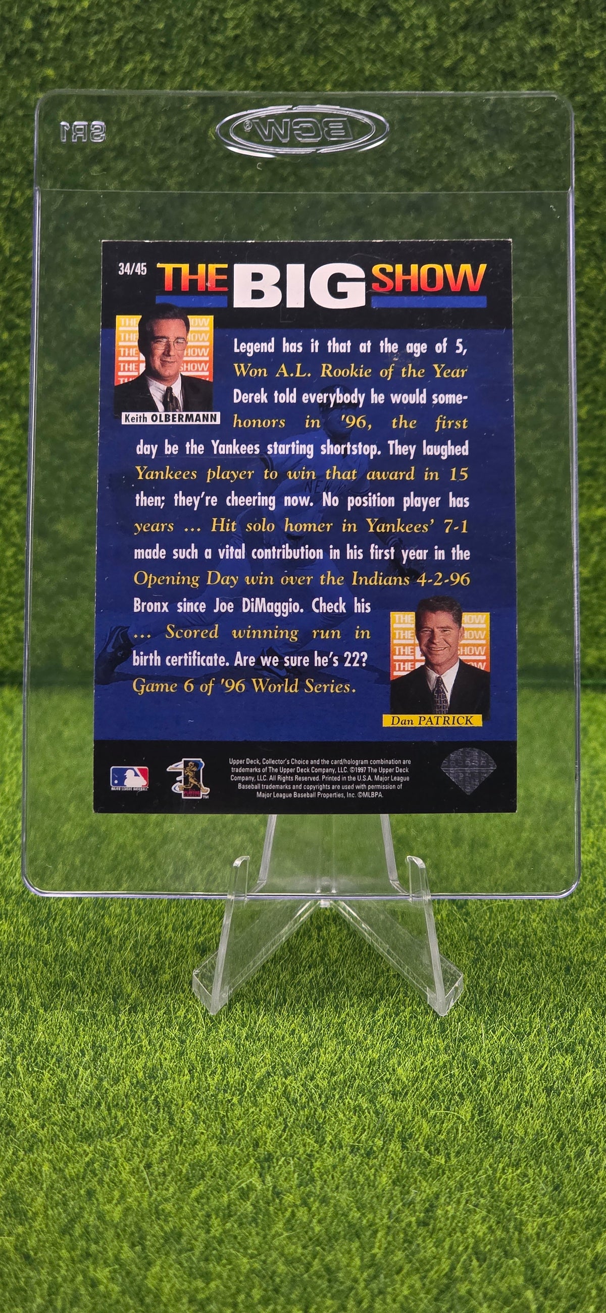 1997 Upper Deck Collector's Choice - The Big Show Derek Jeter #34
