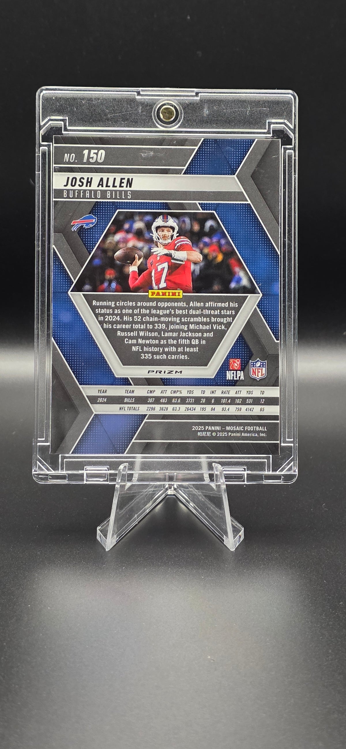 2025 Panini Green Mosaic Prizm Josh Allen #150