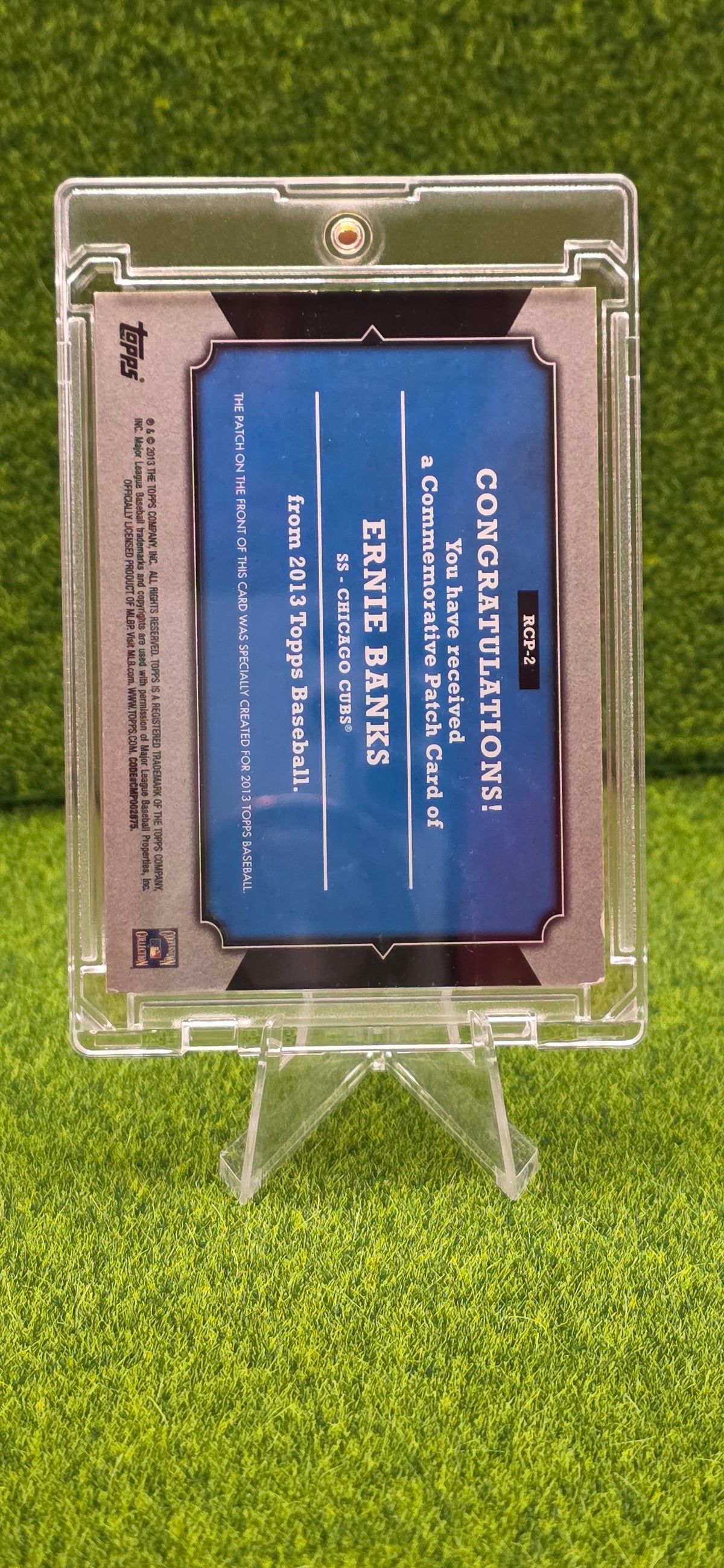 2013 Topps Manufactured Rookie Card Patch - Ernie Banks #RCP-2