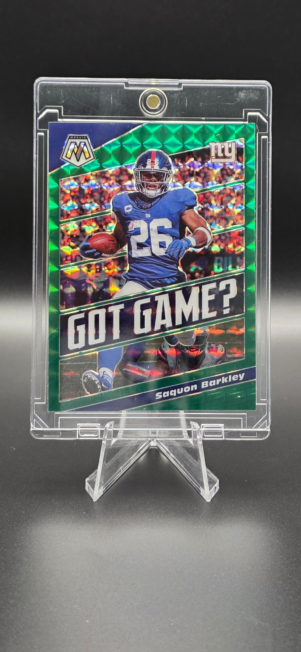 2020 Panini Green Mosaic Prizm - Got Game? Saquon Barkley #GG9