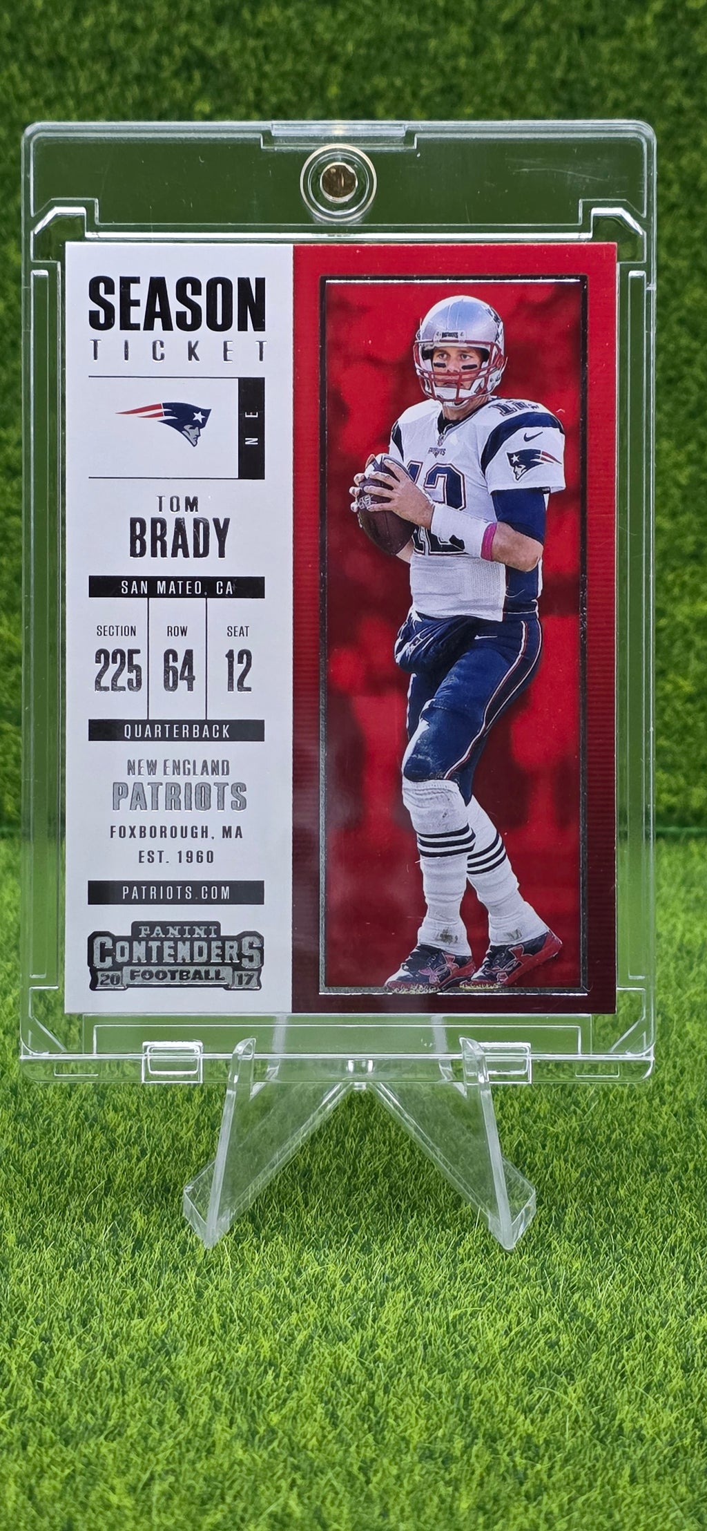 2017 Panini Contenders - Season Ticket Tom Brady #95