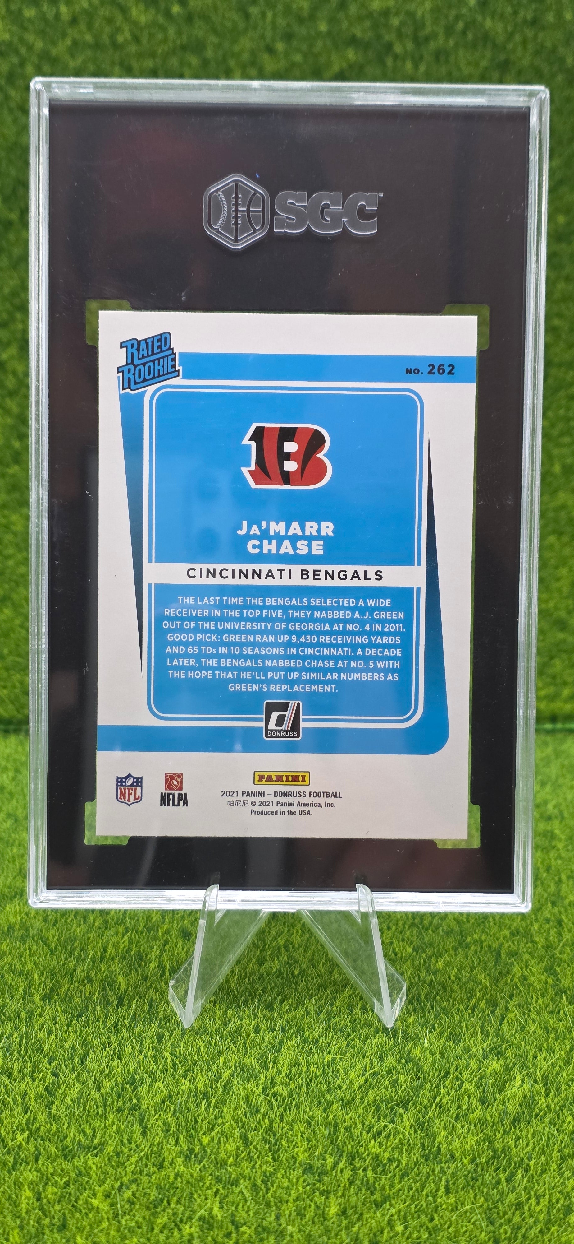 2021 Panini Donruss Rated Rookie Ja'Marr Chase #262 (RC)