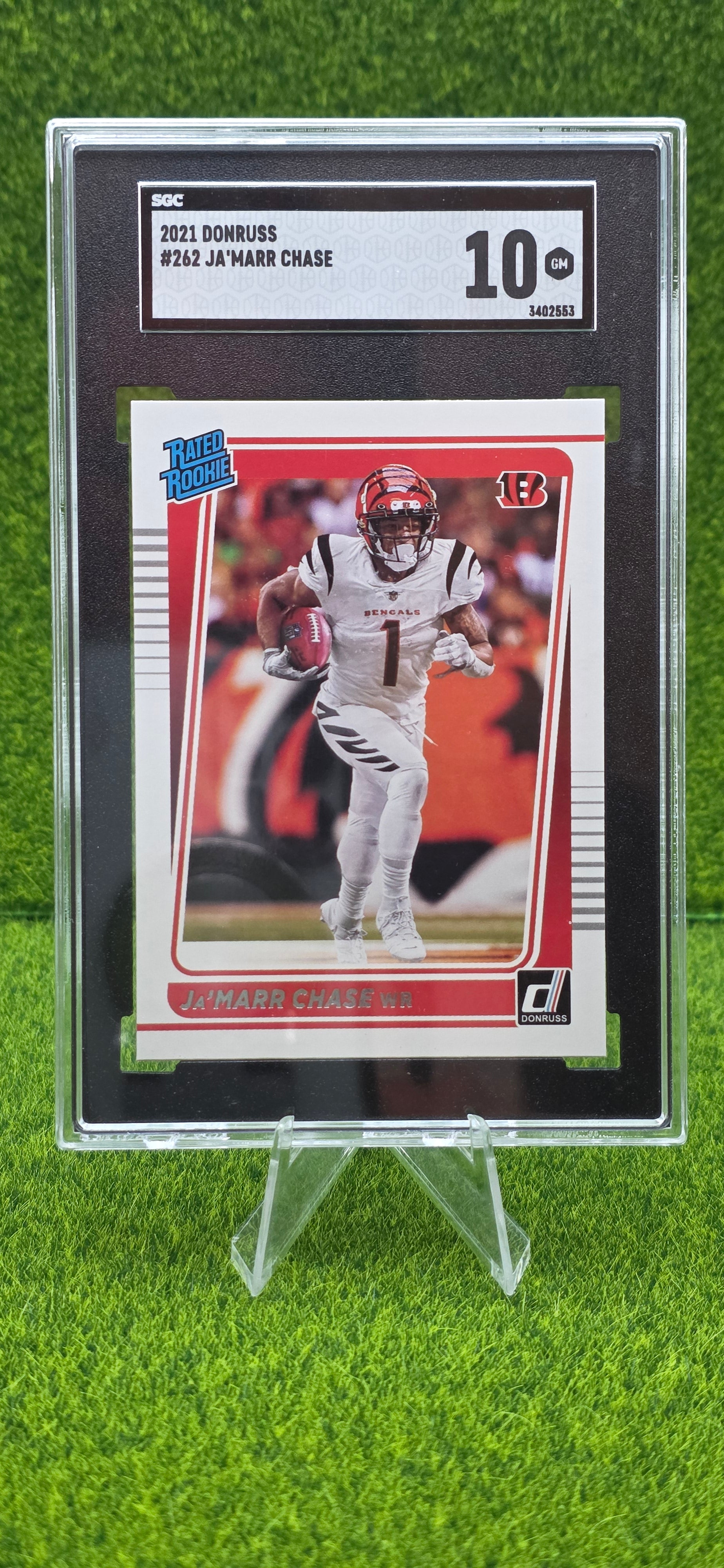 2021 Panini Donruss Rated Rookie Ja'Marr Chase #262 (RC)
