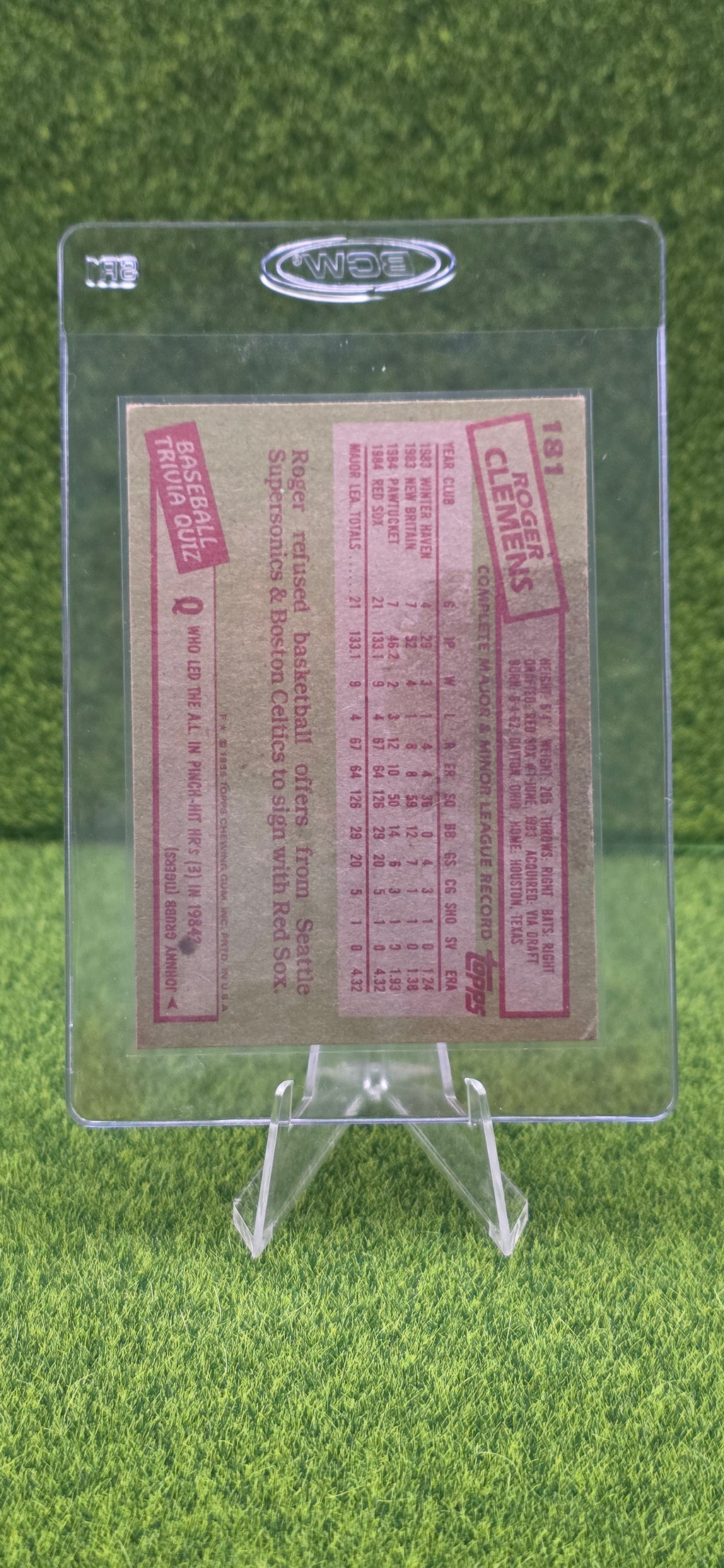 1985 Topps - Roger Clemens #181 (RC)