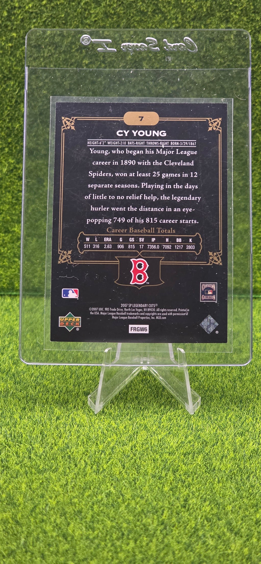 2007 SP Upper Deck Legendary Cuts - Cy Young #7