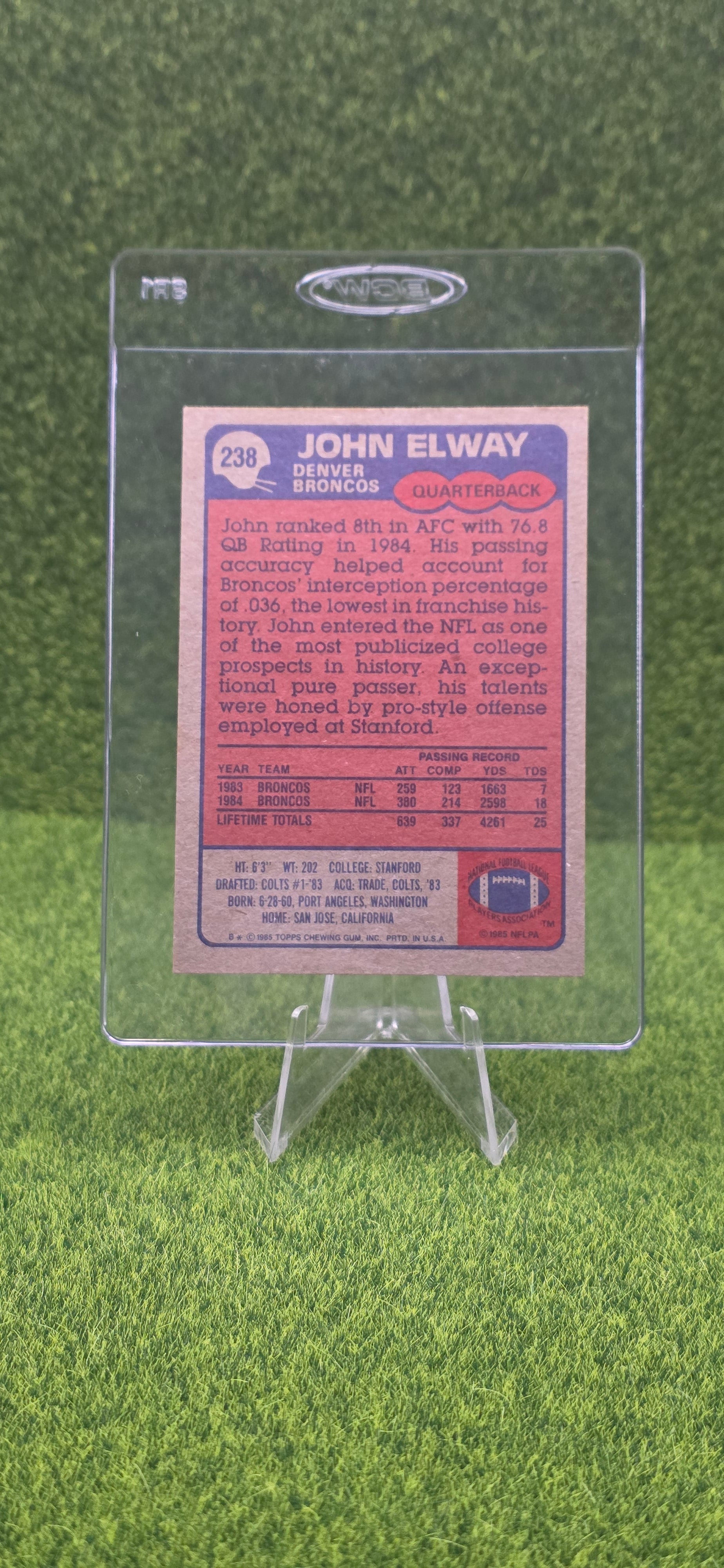 1985 Topps - John Elway #238