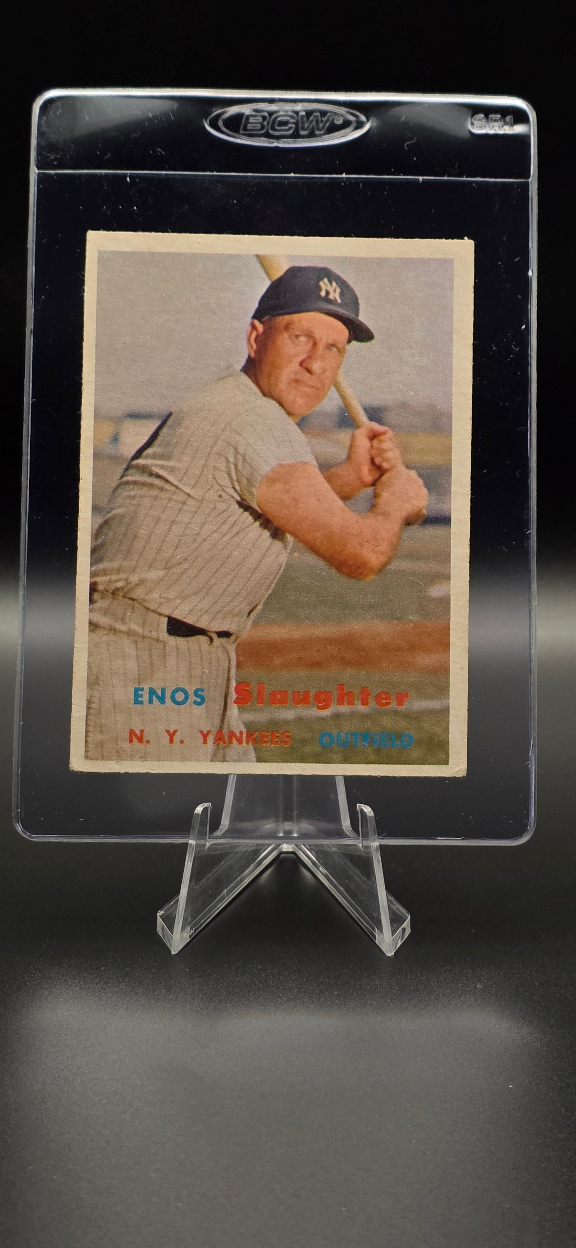 1957 Topps Enos Slaughter #215