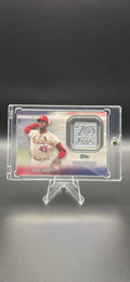 2021 Topps 70th Anniversary Manufactured Logo Patch Bob Gibson #70LP-BG