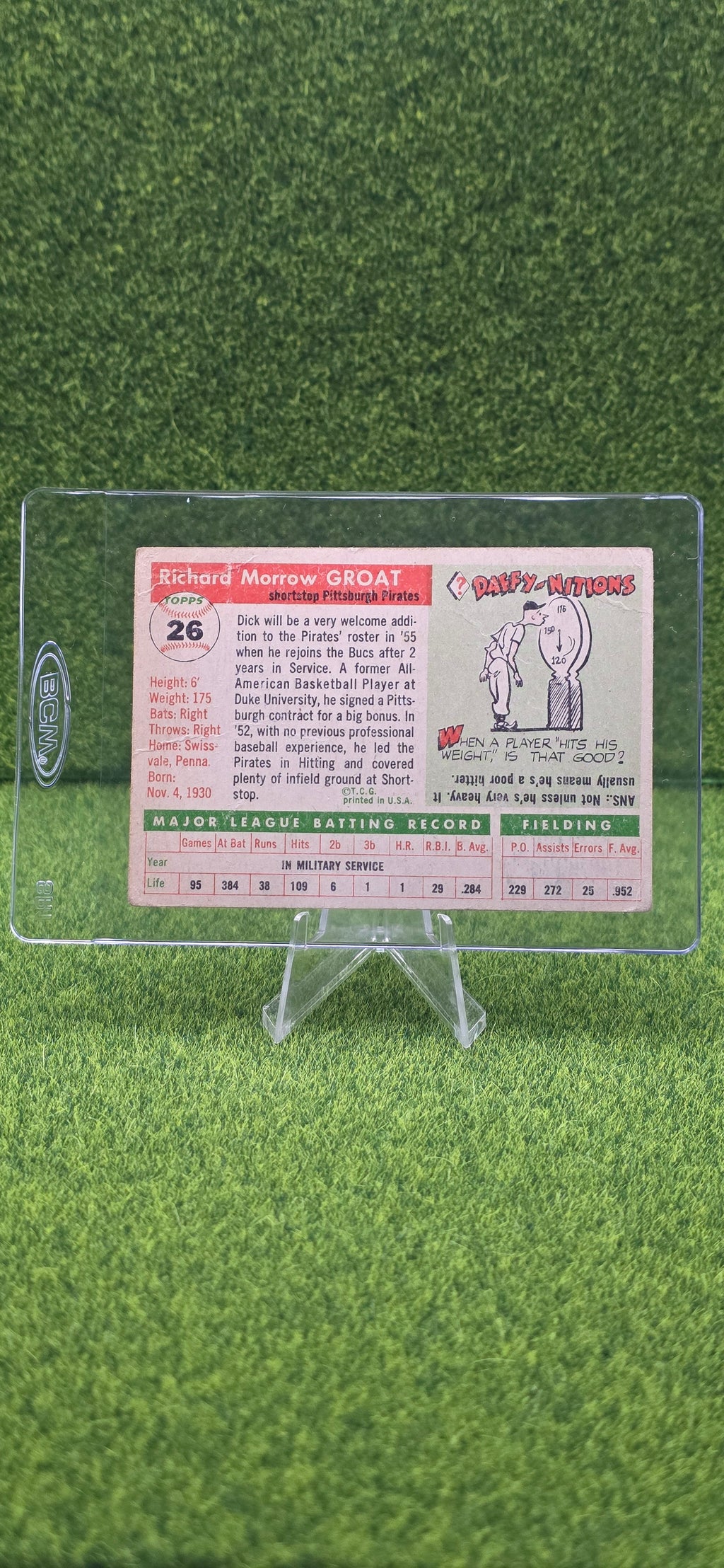 1955 Topps - Dick Groat #26