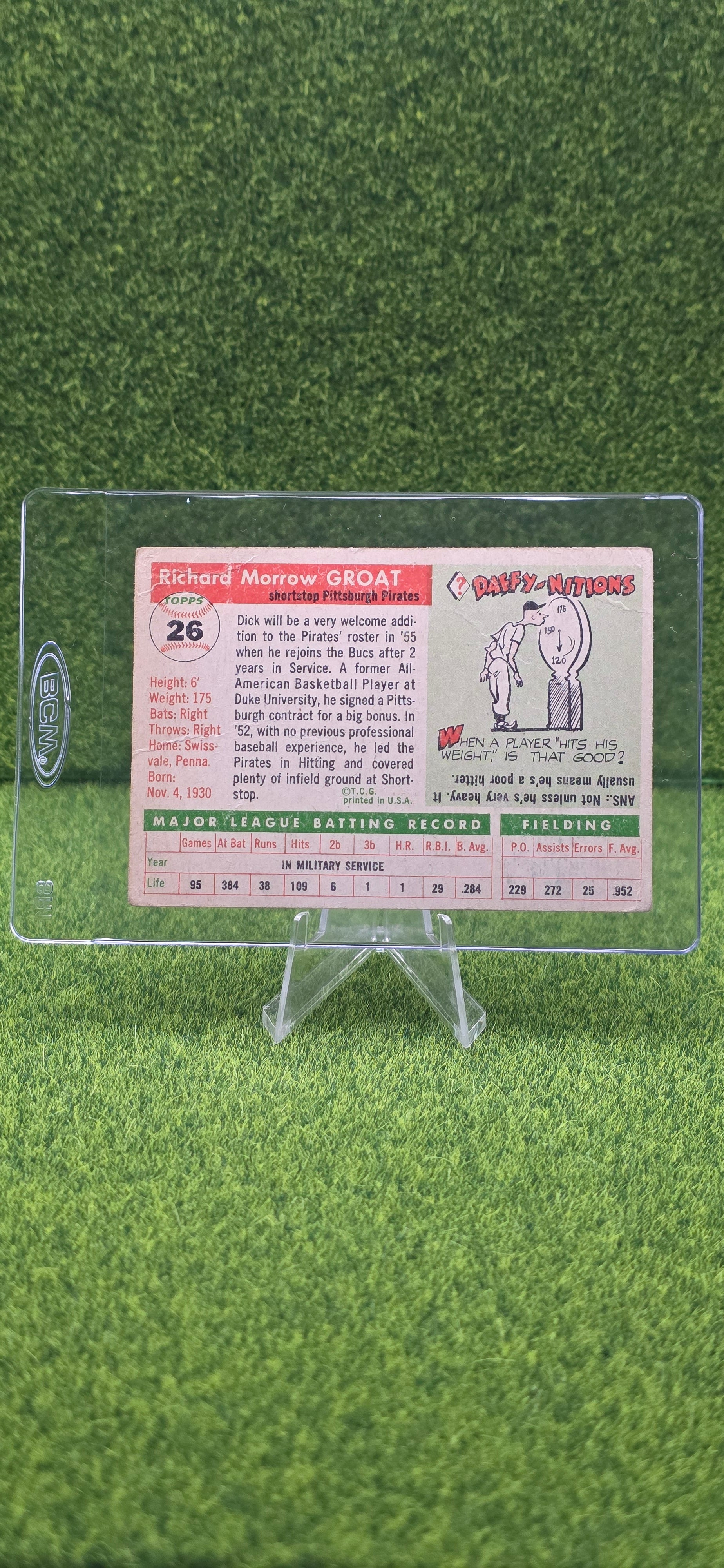 1955 Topps - Dick Groat #26