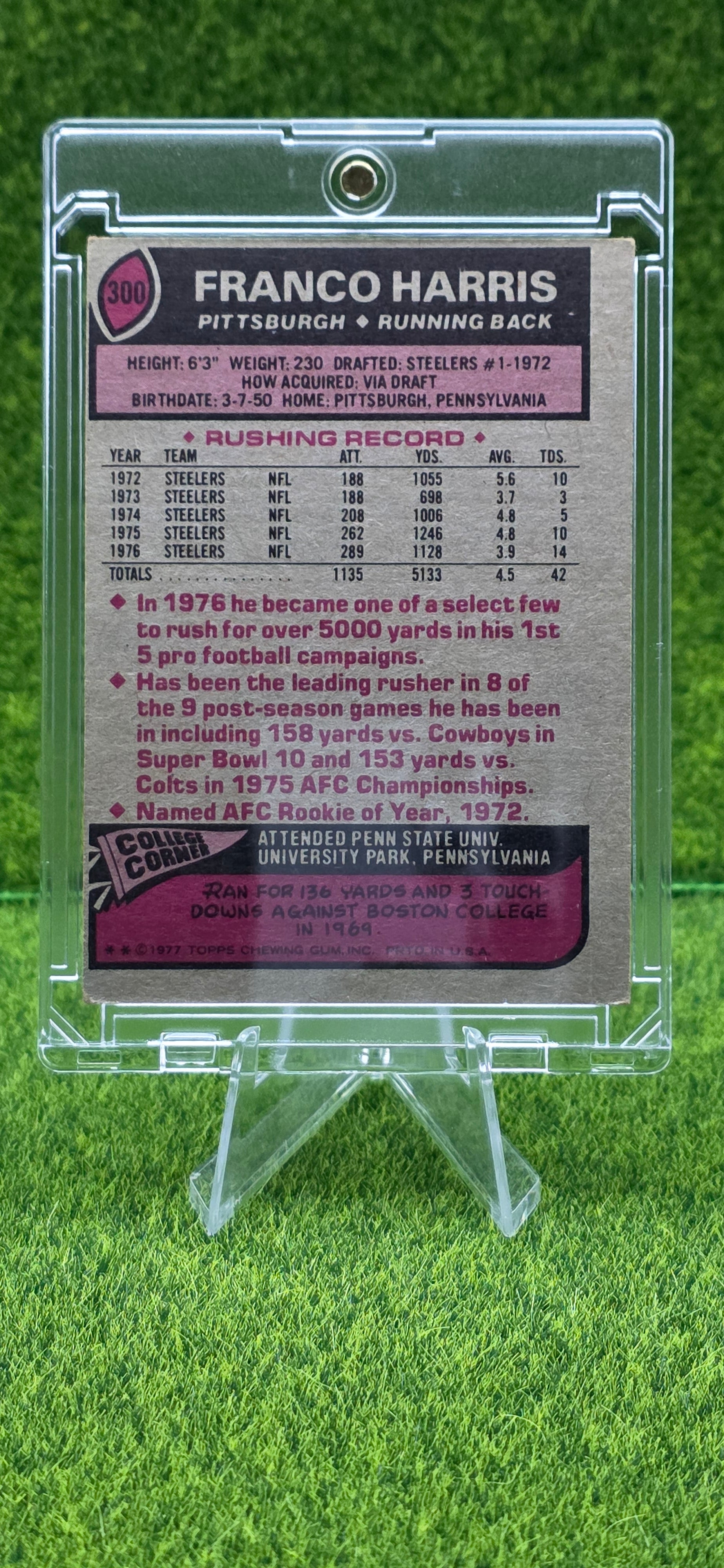 1977 Topps All-Pro Franco Harris #300