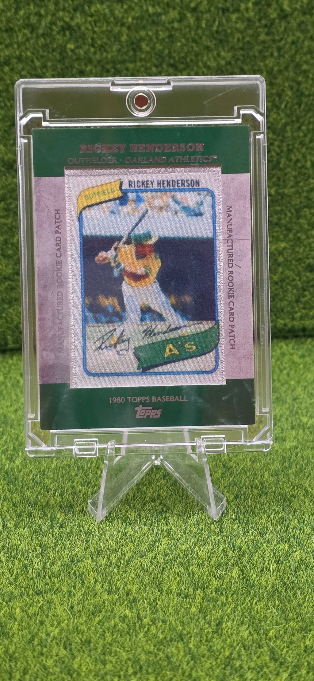 2013 Topps Manufactured Rookie Card Patch - Rickey Henderson #RCP-12