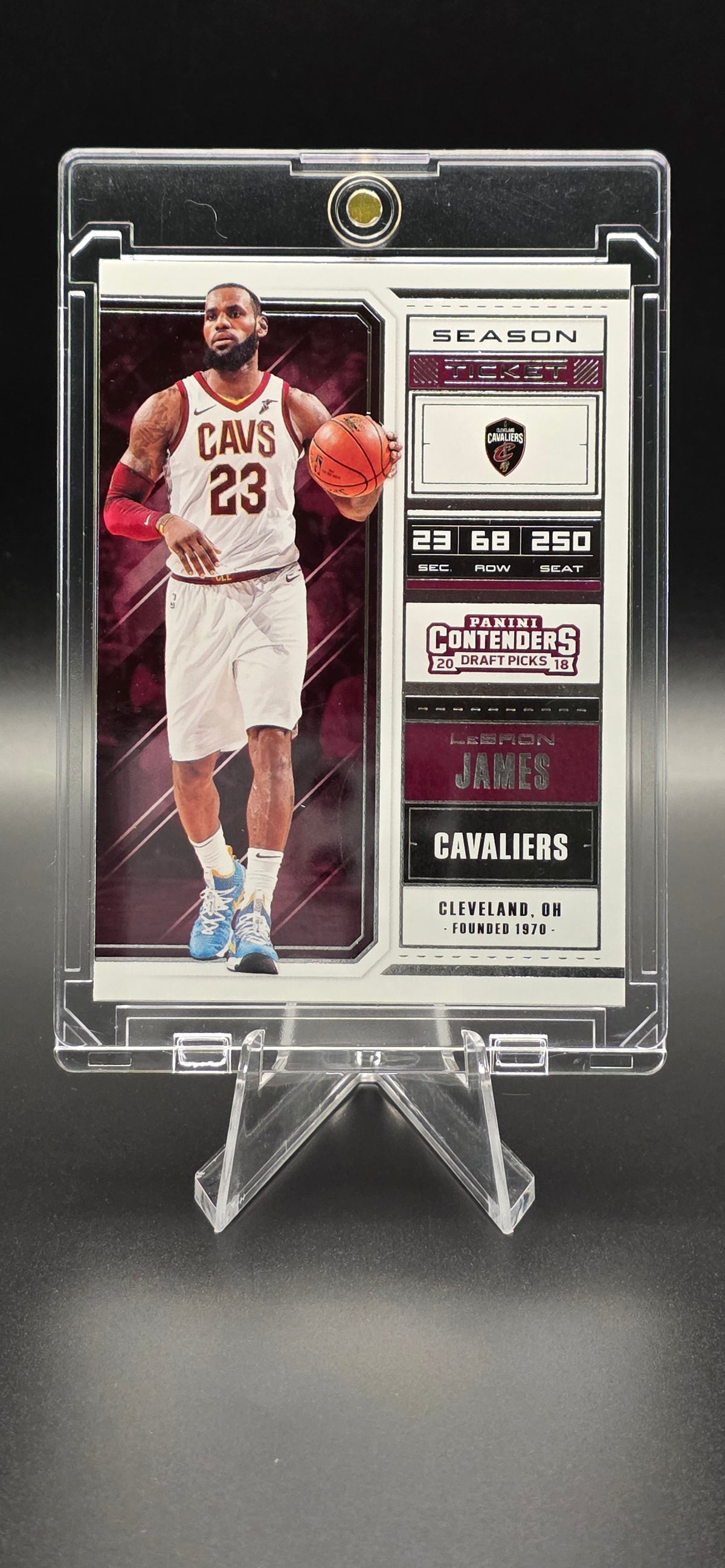 2018 Panini Contenders Draft Picks - Season Ticket Variation LeBron James #41