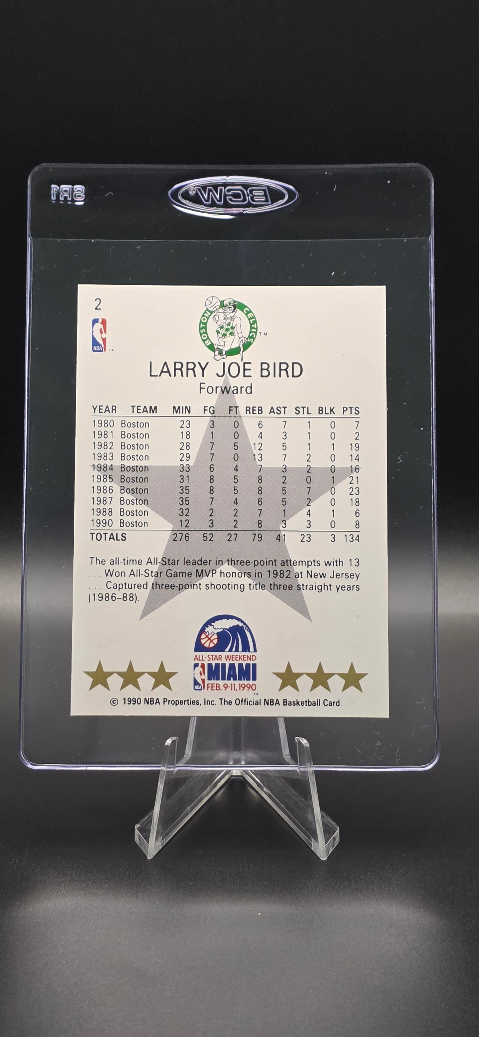 1990-91 NBA Hoops - All-Star Game Larry Bird #2