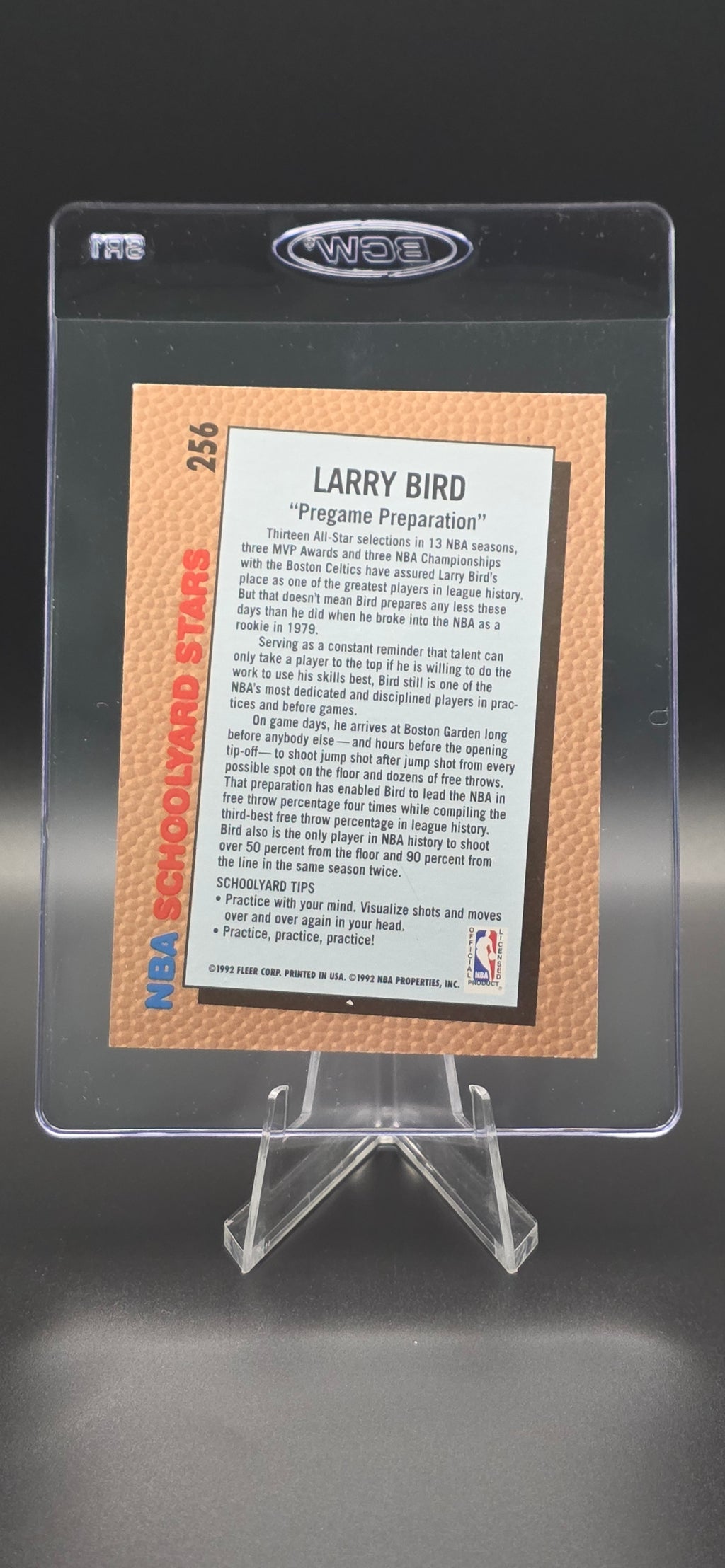 1992-93 Fleer - Schoolyard Stars Larry Bird #256