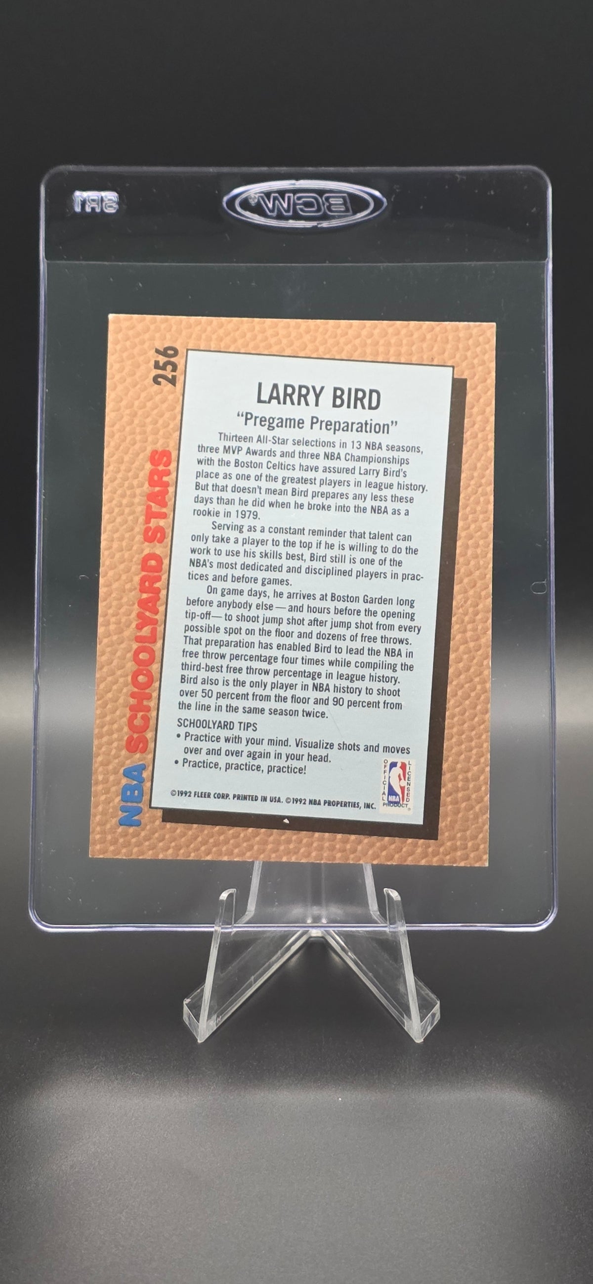 1992-93 Fleer - Schoolyard Stars Larry Bird #256