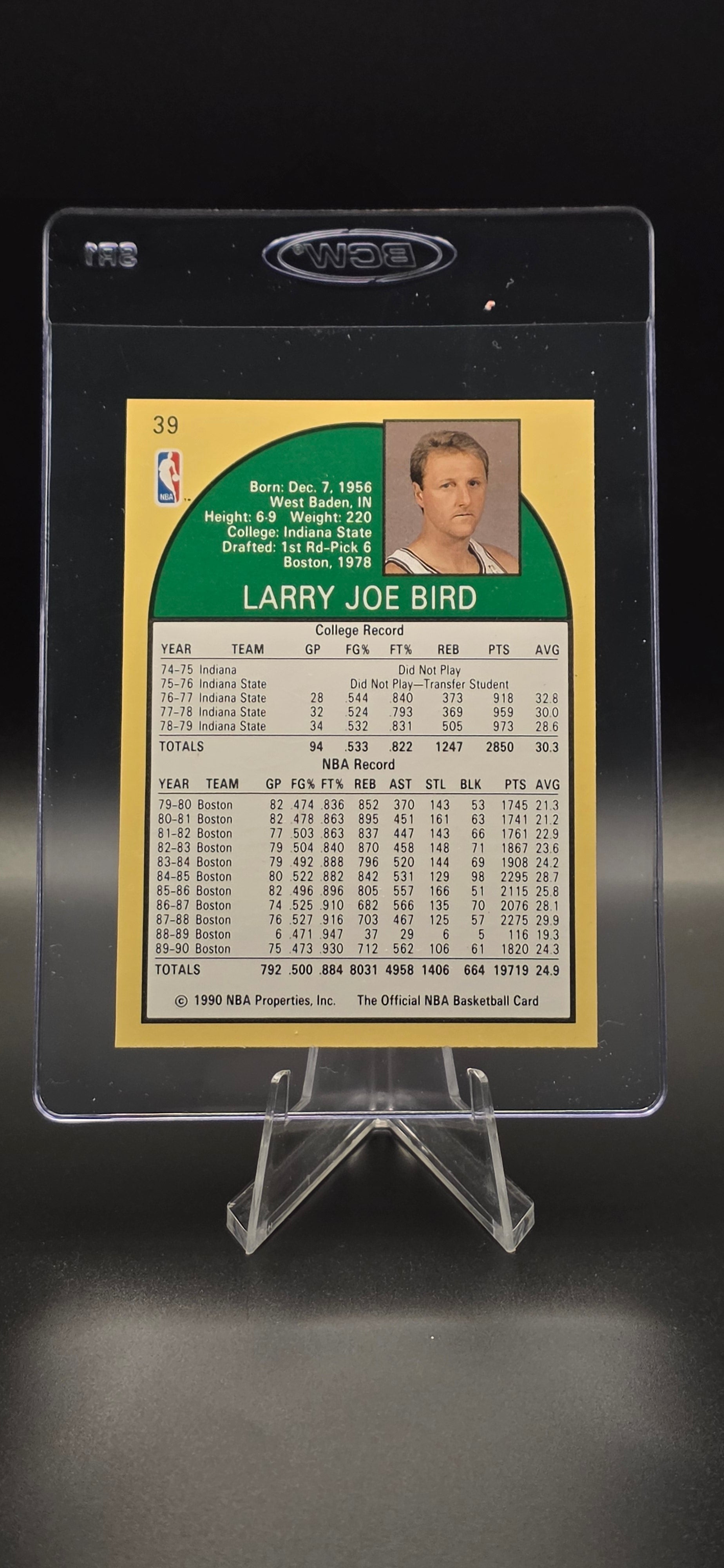 1990-91 NBA Hoops - Larry Bird #39