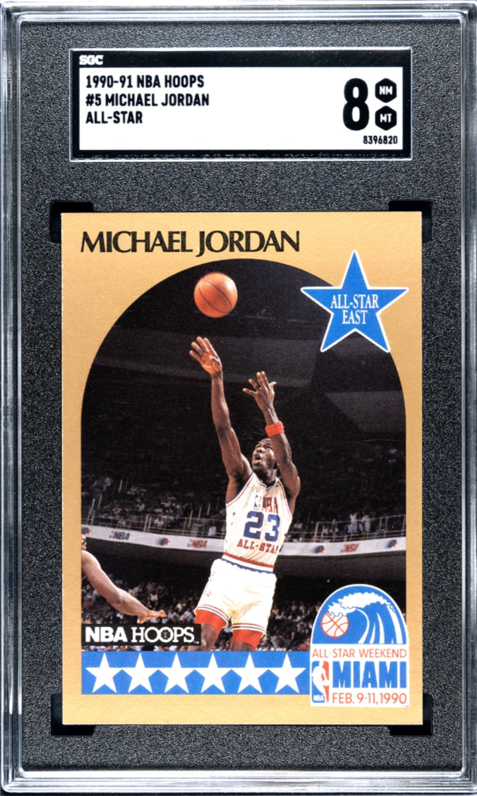 1990-91 NBA Hoops - Michael Jordan #5 All-Star