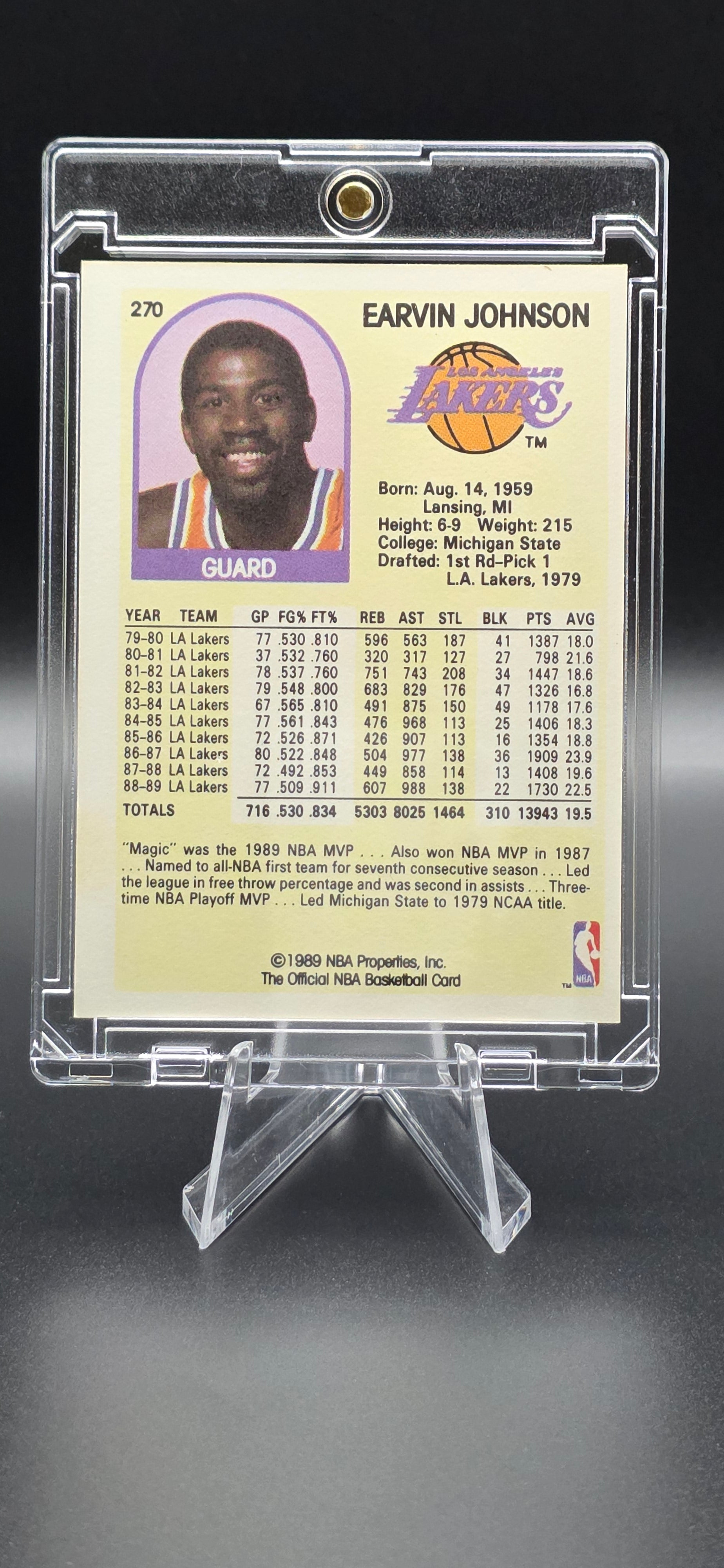 1989-90 NBA Hoops Magic Johnson #270