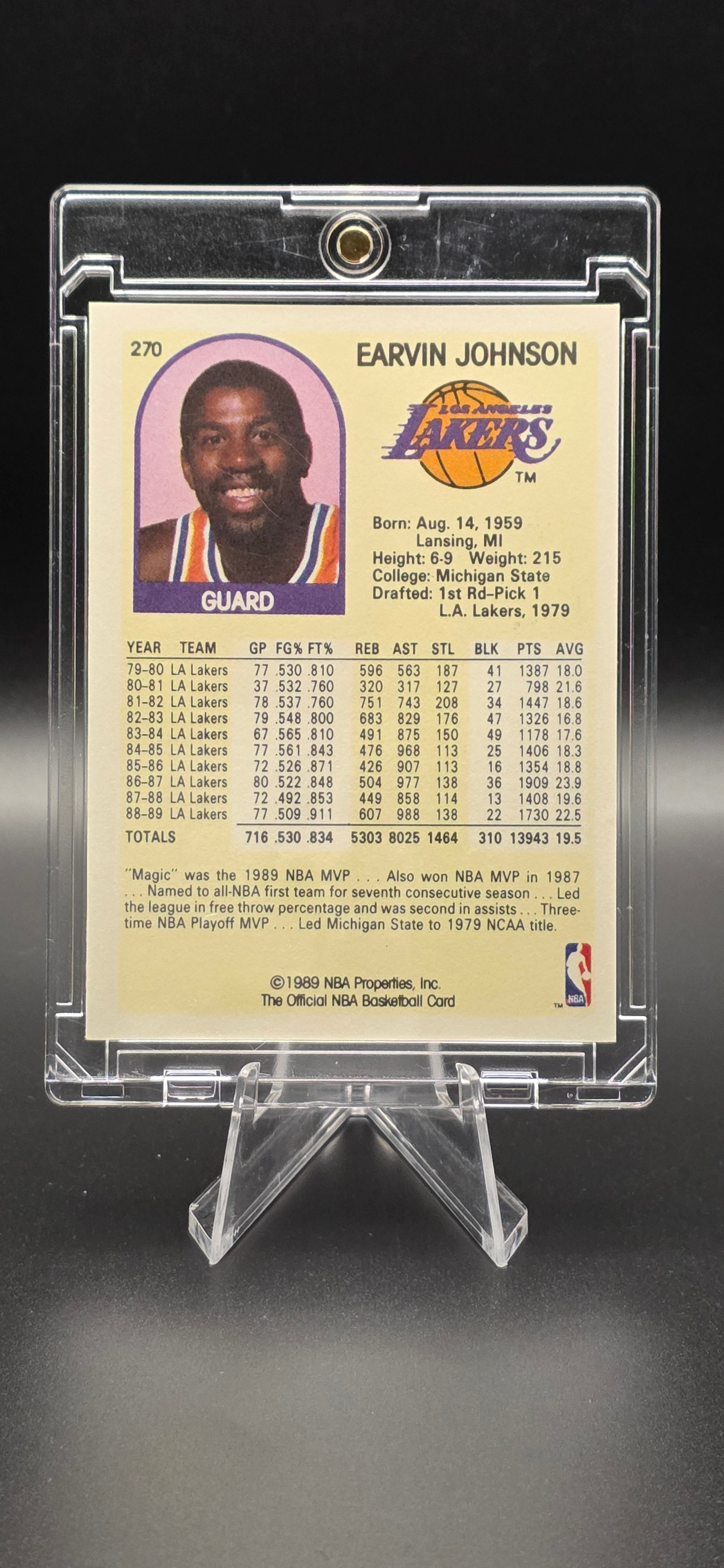 1989-90 NBA Hoops Magic Johnson #270