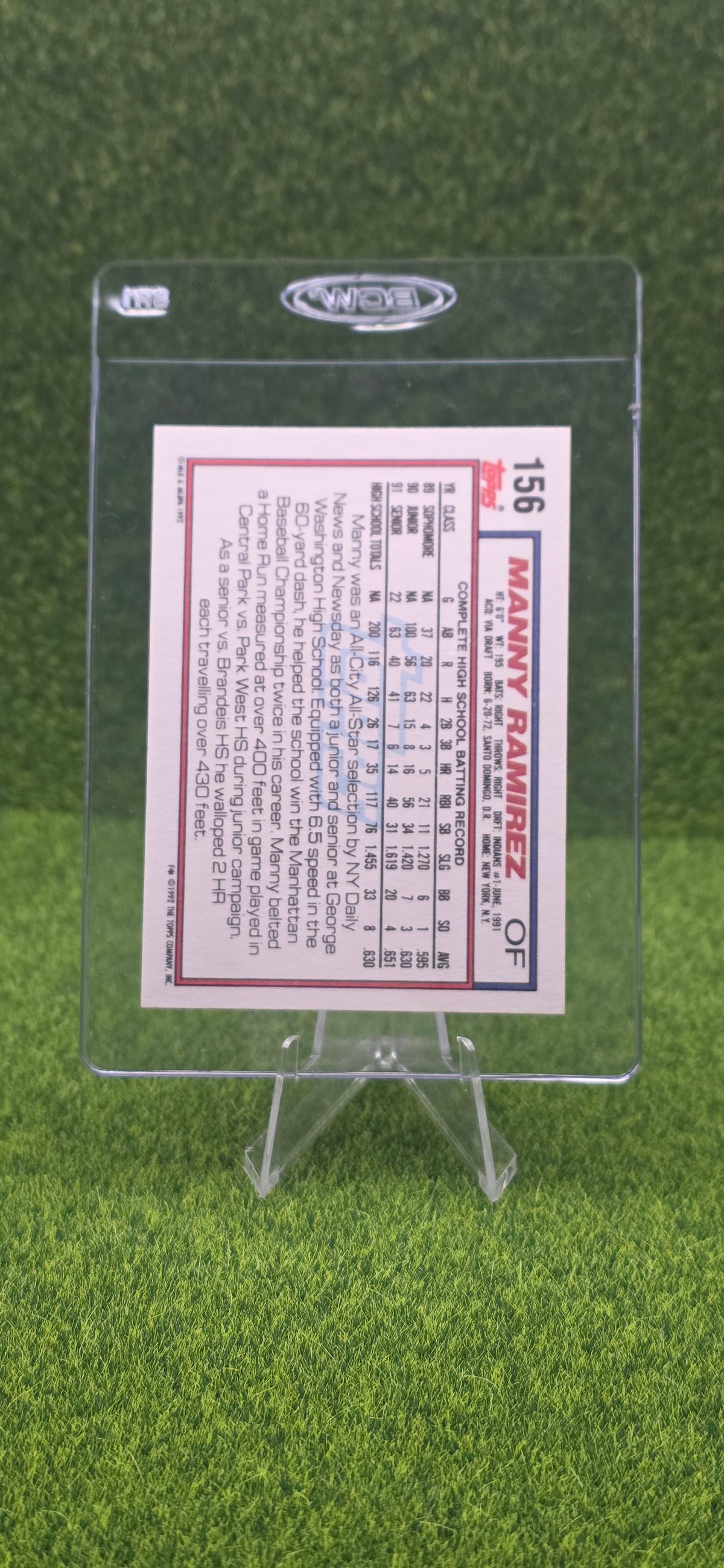 1992 Topps - Manny Ramirez #156 (RC)