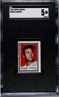 1962 Topps Stamp Mickey Mantle