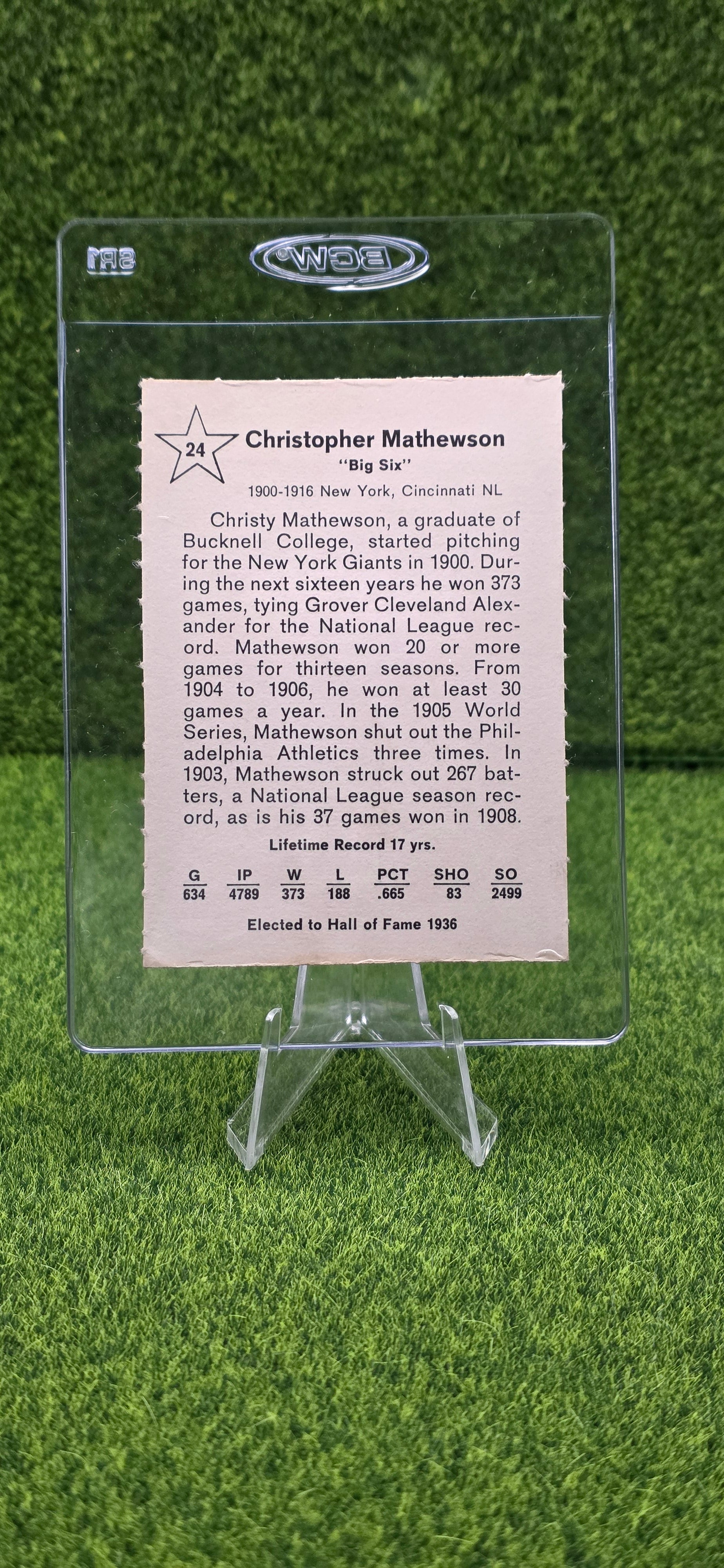 1961 Golden Press - Christy Mathewson #24