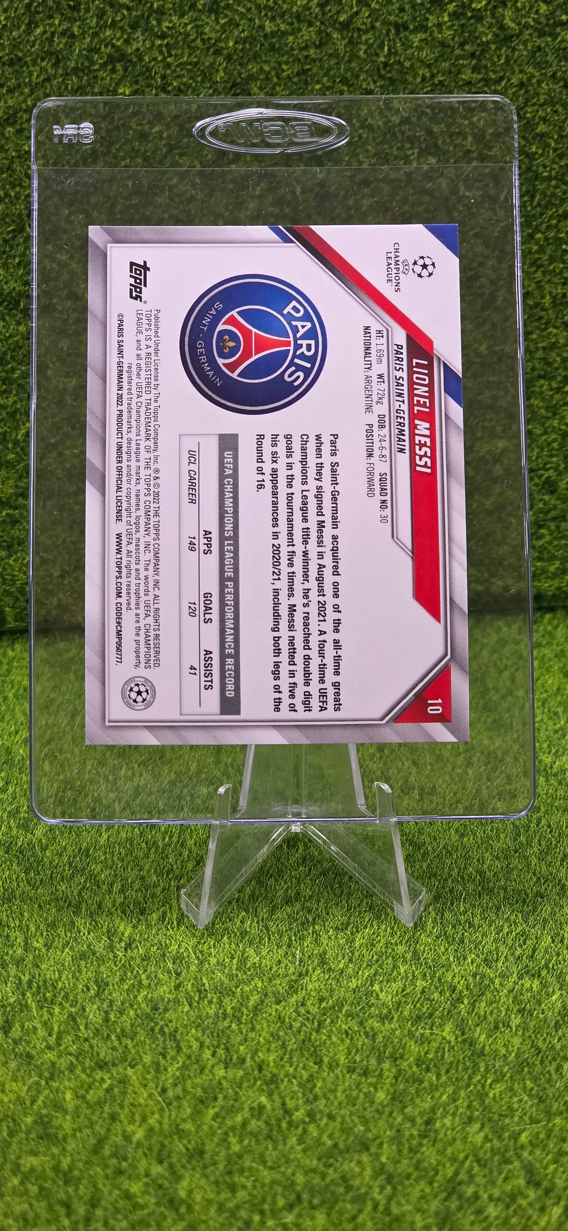 2021-22 Topps UEFA Champions League - Lionel Messi #10