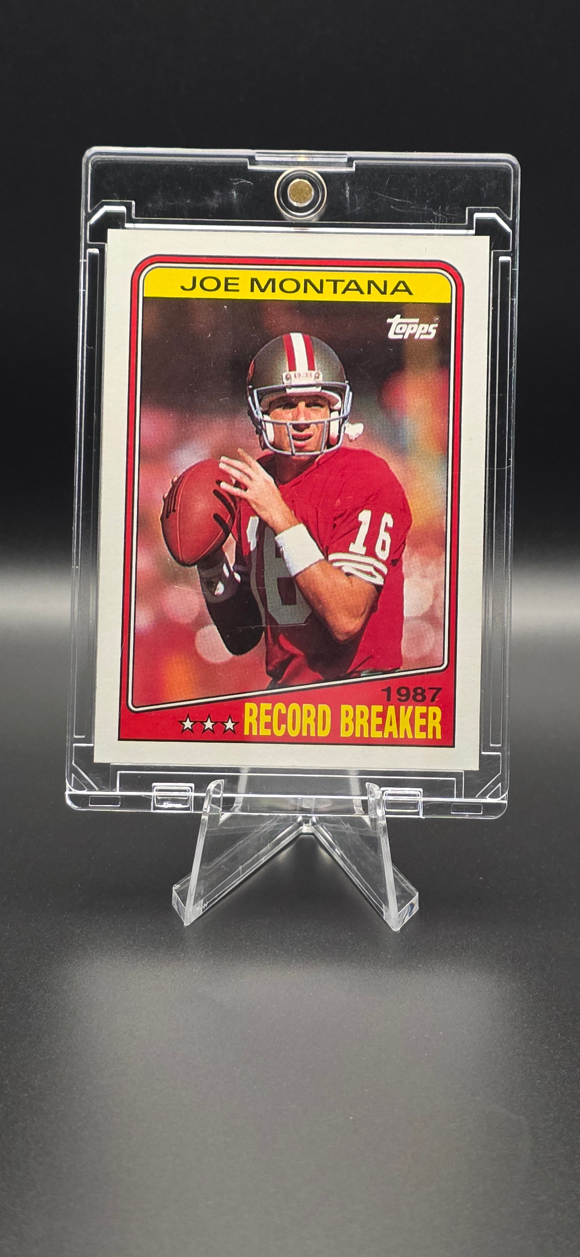 1988 Topps - 87 Record Breakers Joe Montana #4
