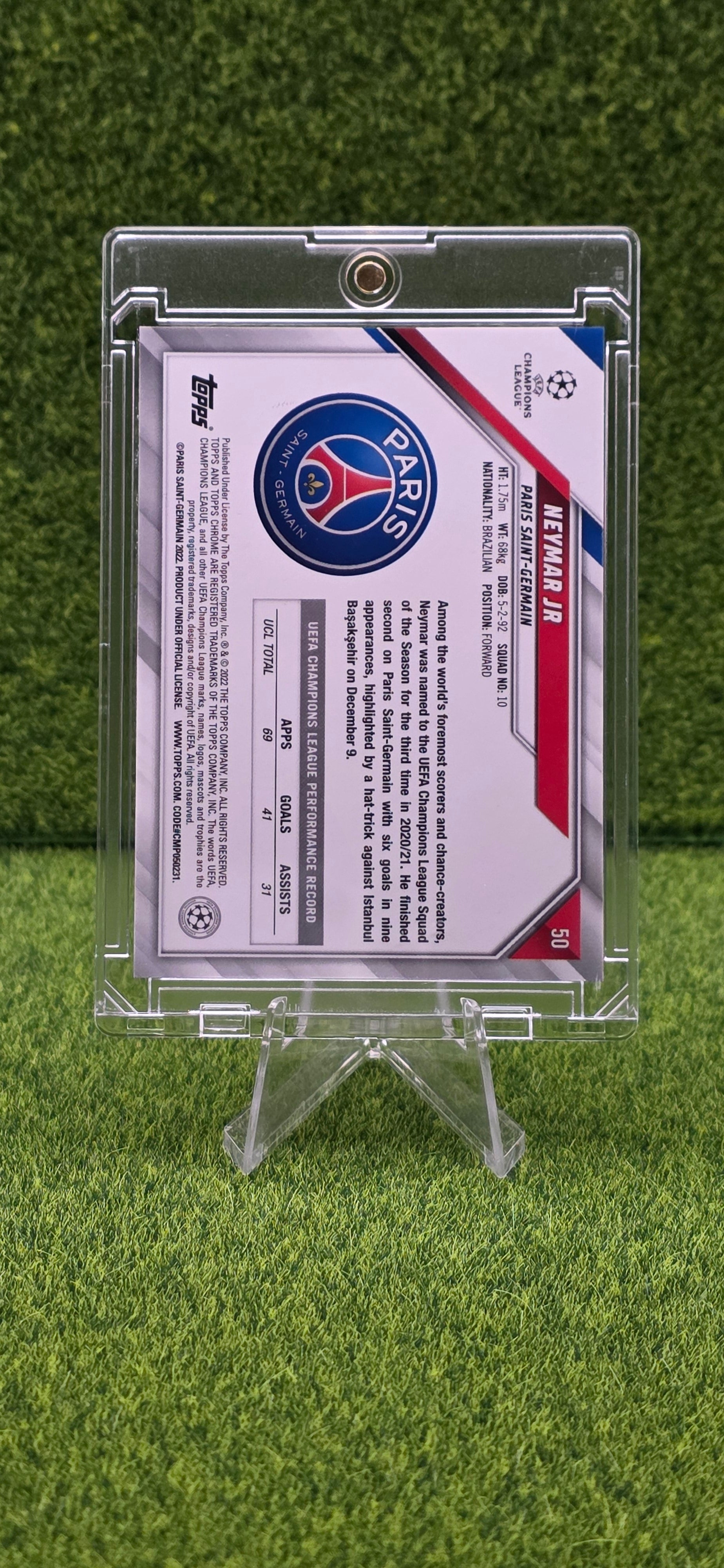 2021-22 Topps Chrome UEFA Champions League - Neymar Jr. #50