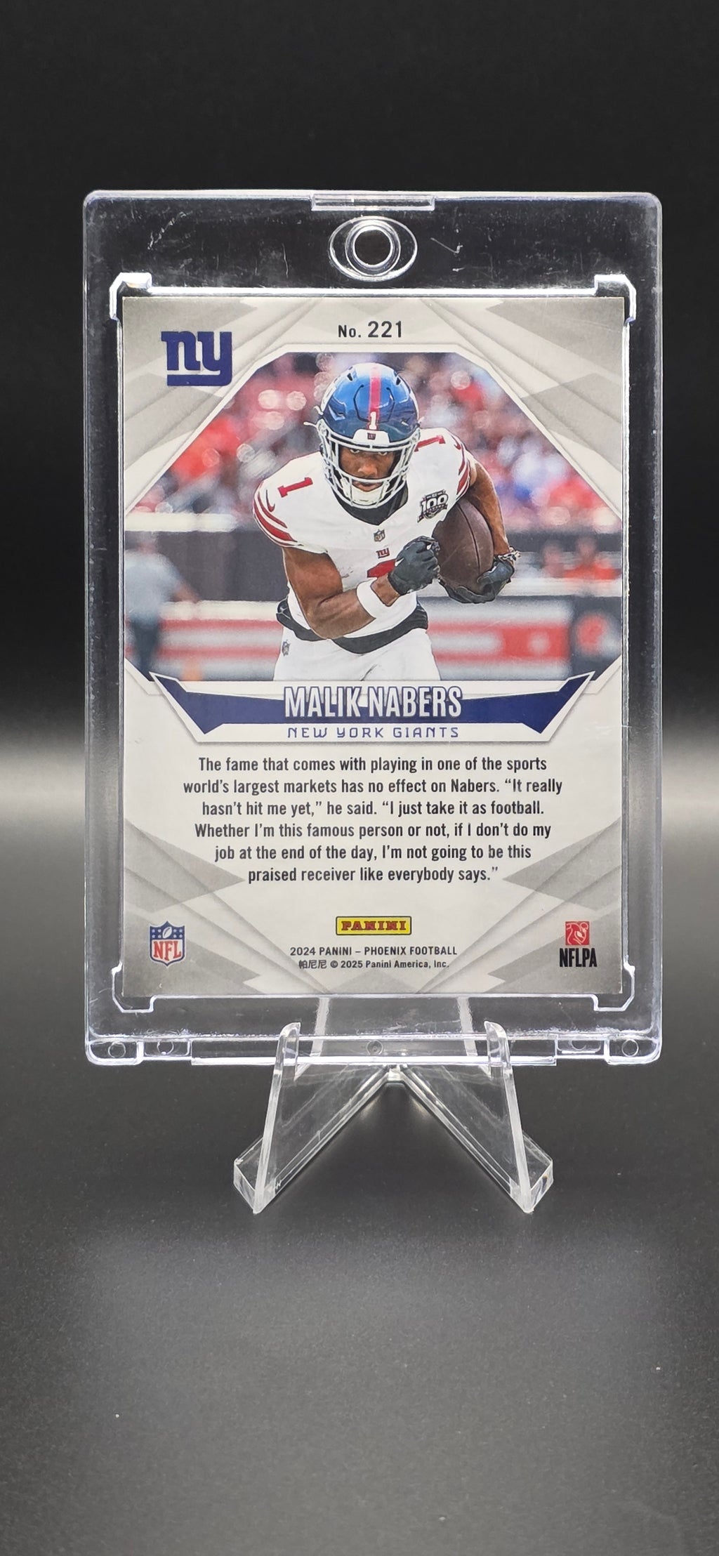 2024 Panini Phoenix Rookies Orange Malik Nabers #221 (RC)