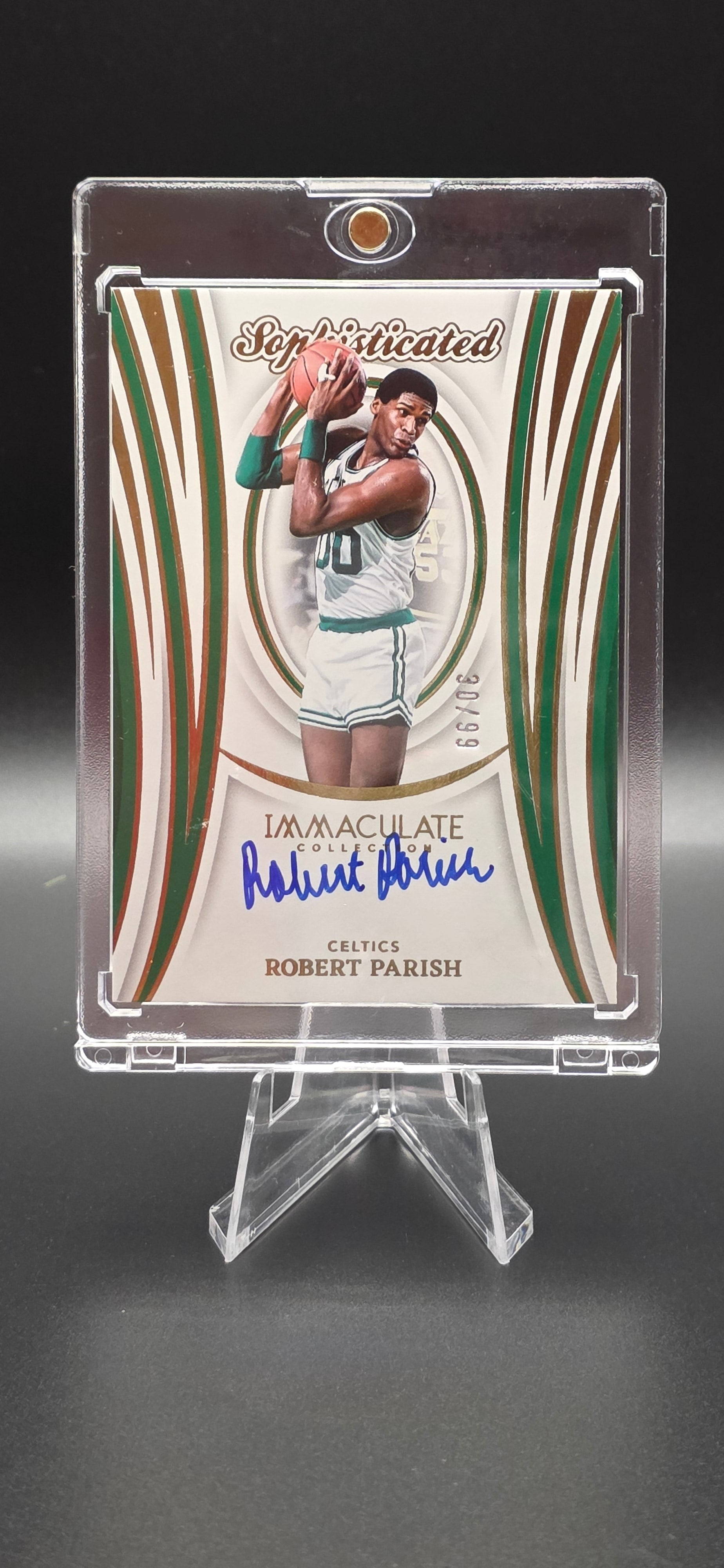 2023-24 Panini Immaculate Collection - Sophisticated Signatures Robert Parish #SSS-RPB Autograph (30 of 99)