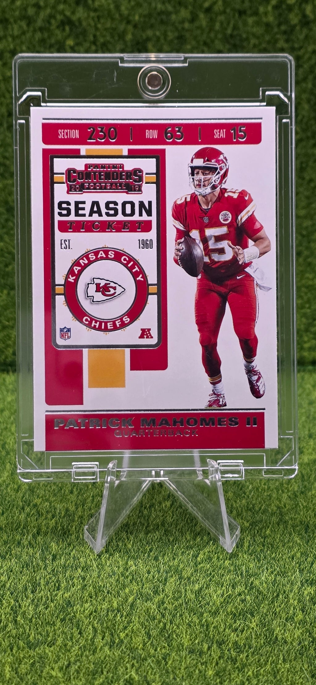 2019 Panini Contenders - Season Ticket Patrick Mahomes #39