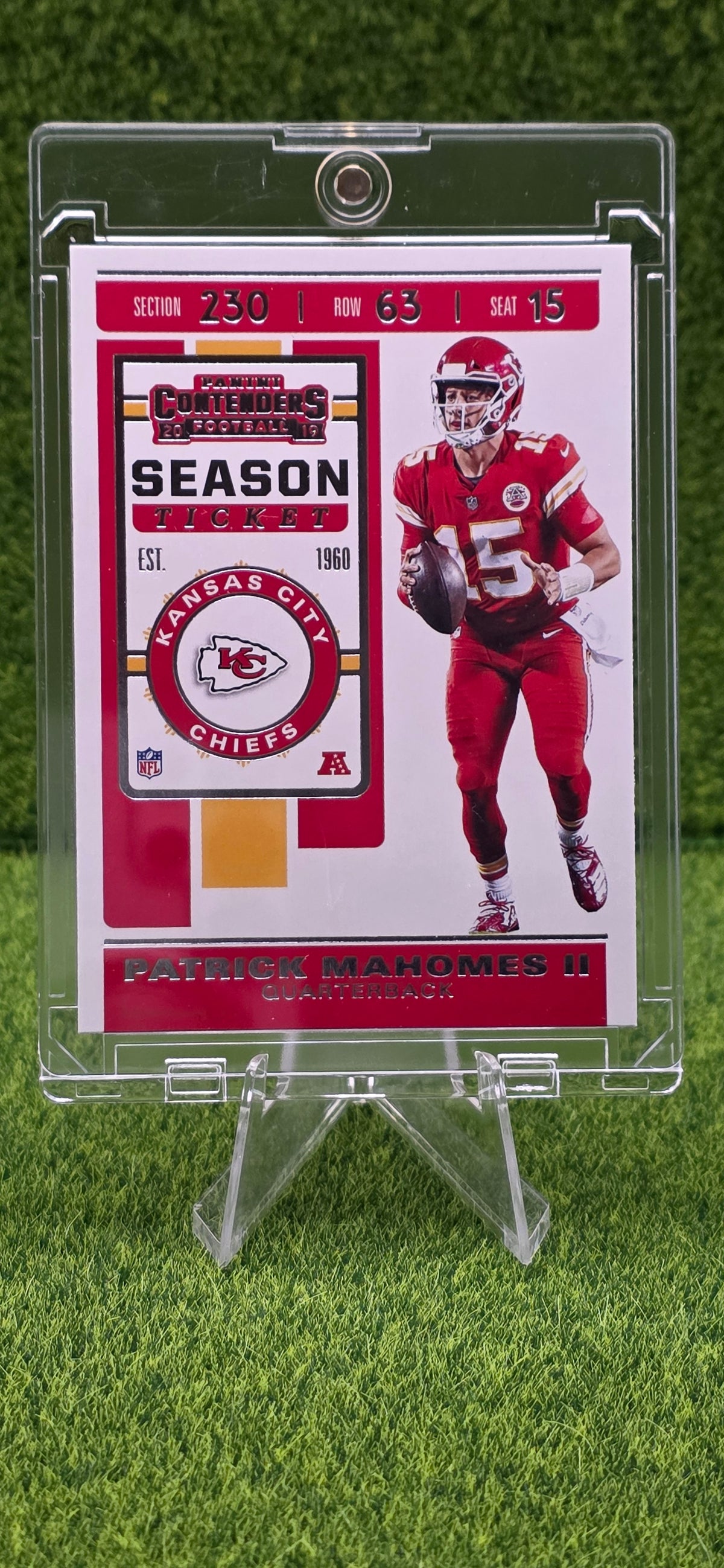 2019 Panini Contenders - Season Ticket Patrick Mahomes #39
