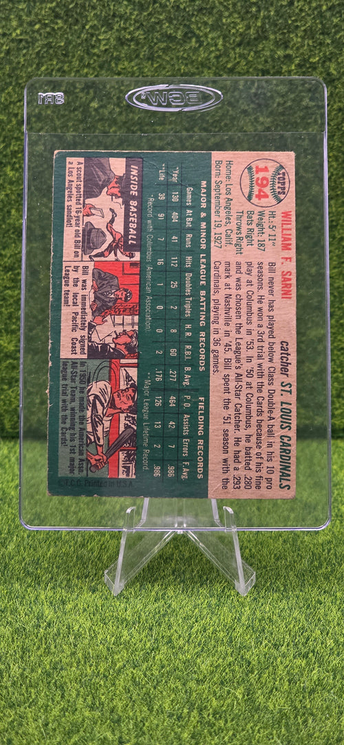 1954 Topps - Bill Sarni #194 (RC)