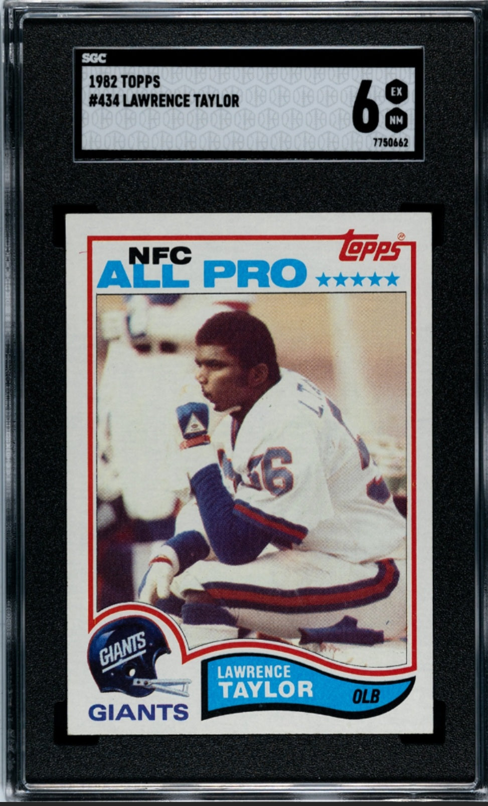 1982 Topps Lawrence Taylor #434 (RC)