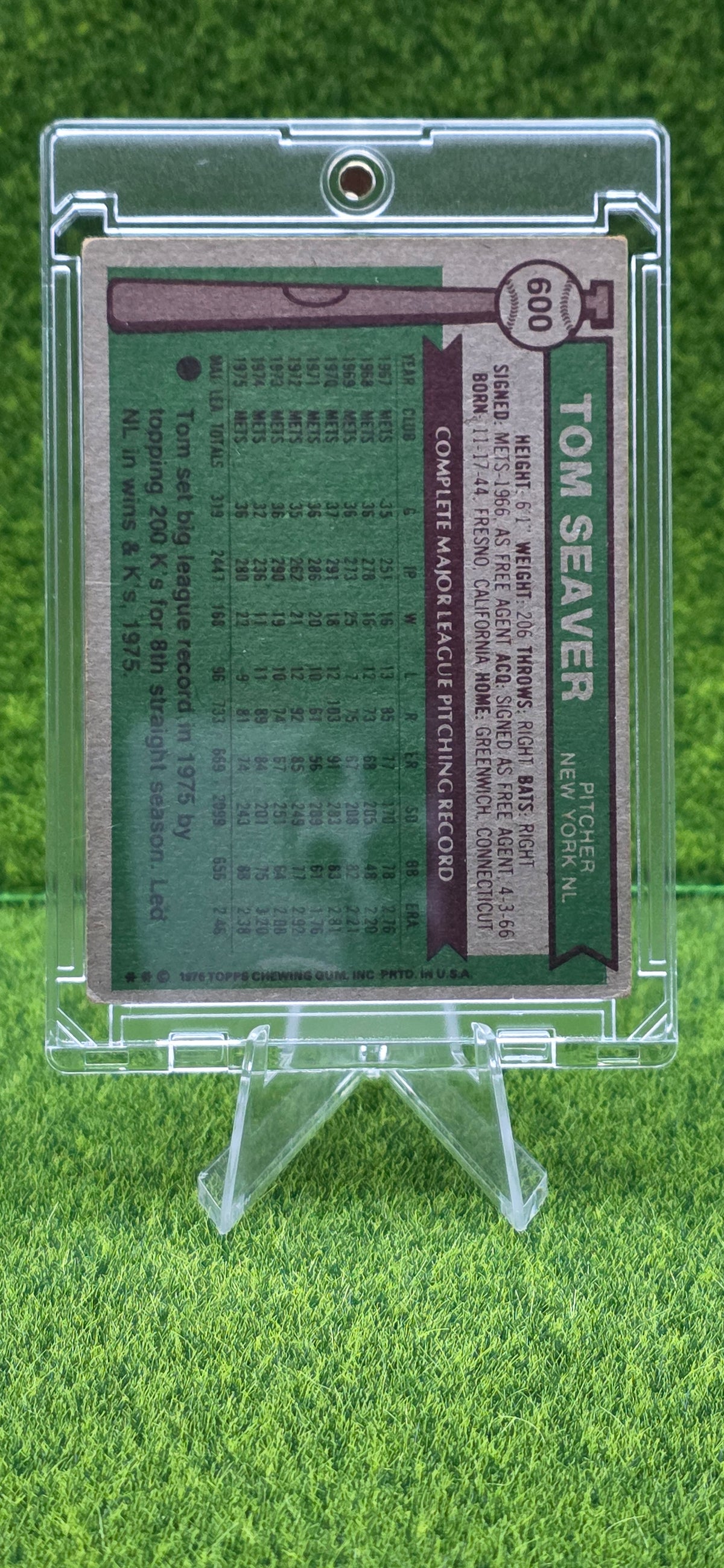 1976 Topps Tom Seaver #600