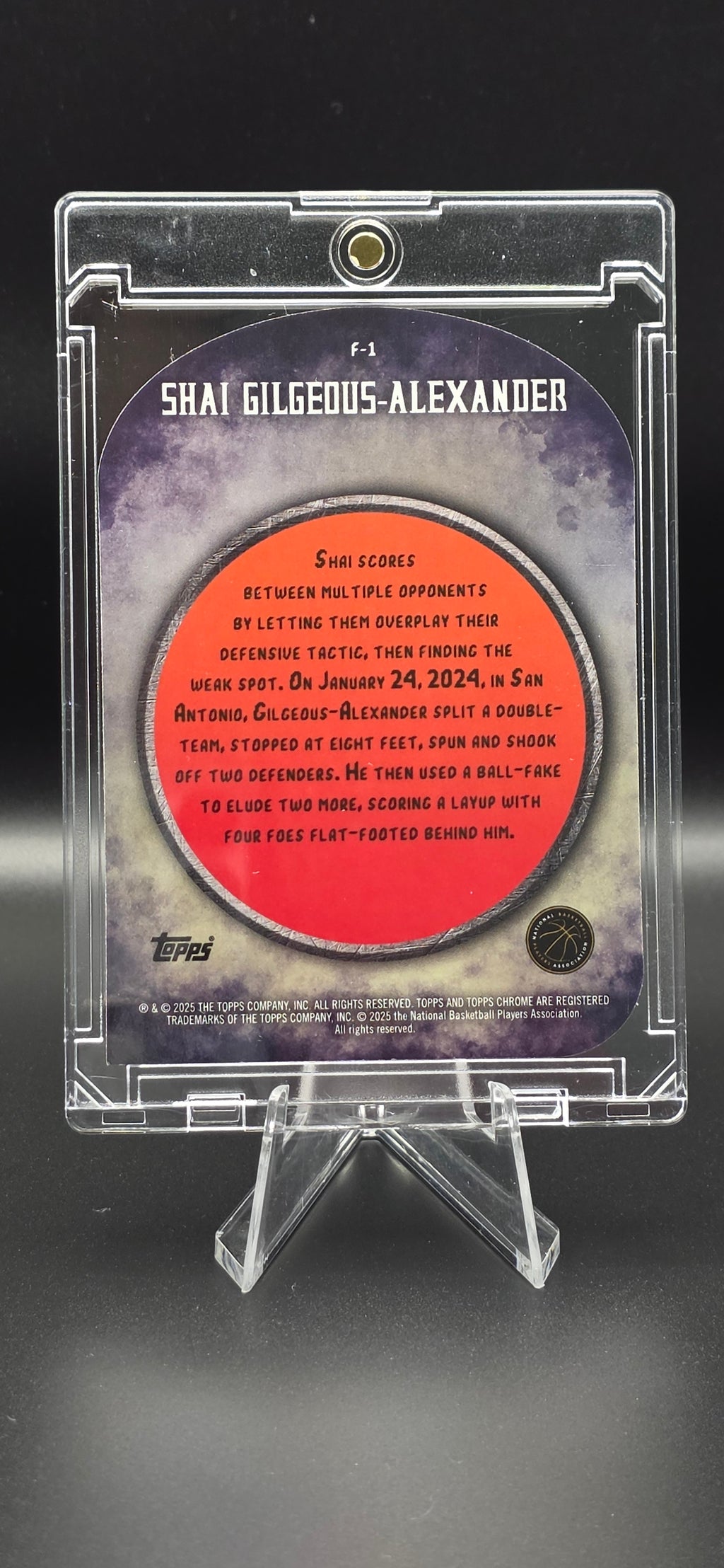 2024-25 Topps Finest Refractor Shai Gilgeous-Alexander #F-1