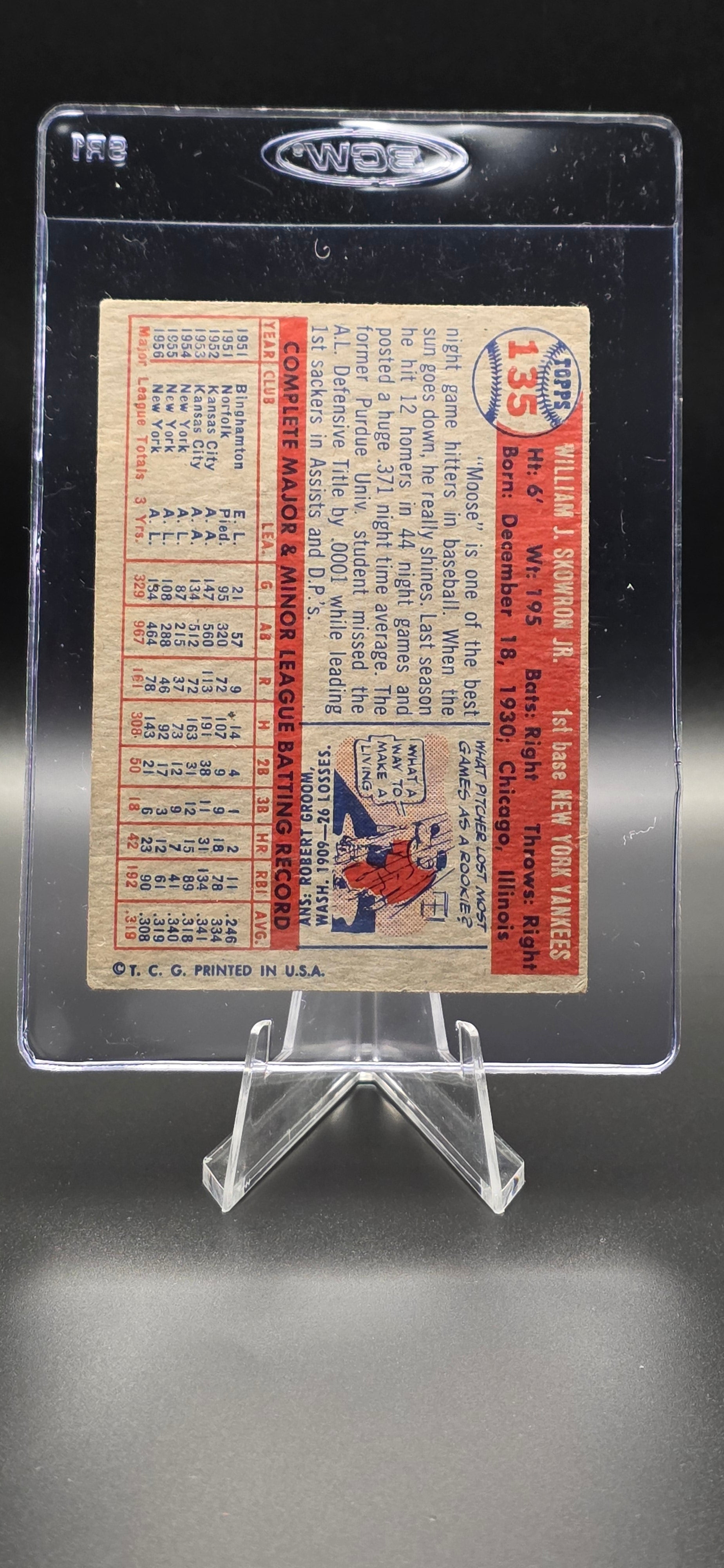 1957 Topps Bill Skowron #135