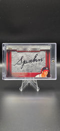 2012 Topps Manufactured Historical Stitches Warren Spahn #HS-WS